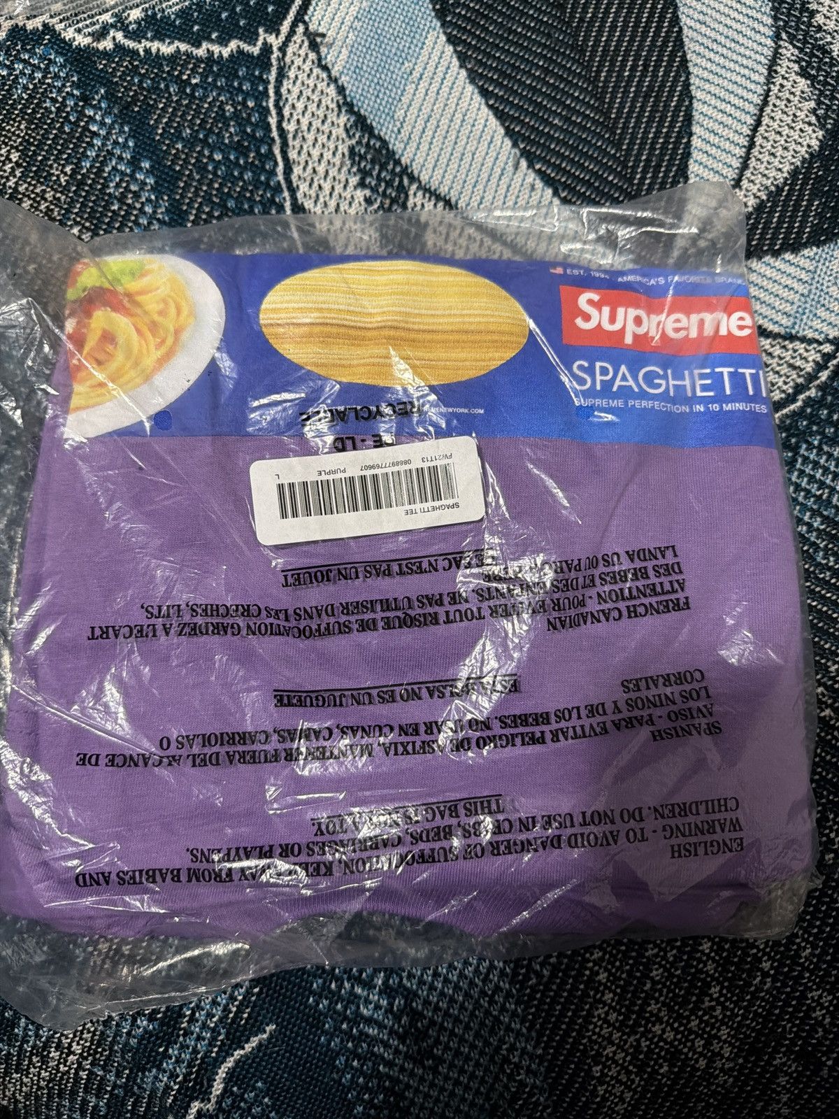 Supreme Supreme Spaghetti Tee FW21 Size US L / EU 52-54 / 3 - 2 Thumbnail