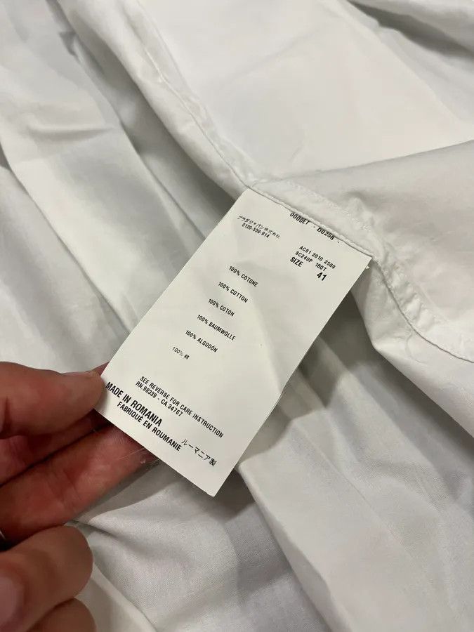 Prada × Vintage SS2010 Prada White Buttoned Mao Shirt Size US M / EU 48-50 / 2 - 10 Thumbnail