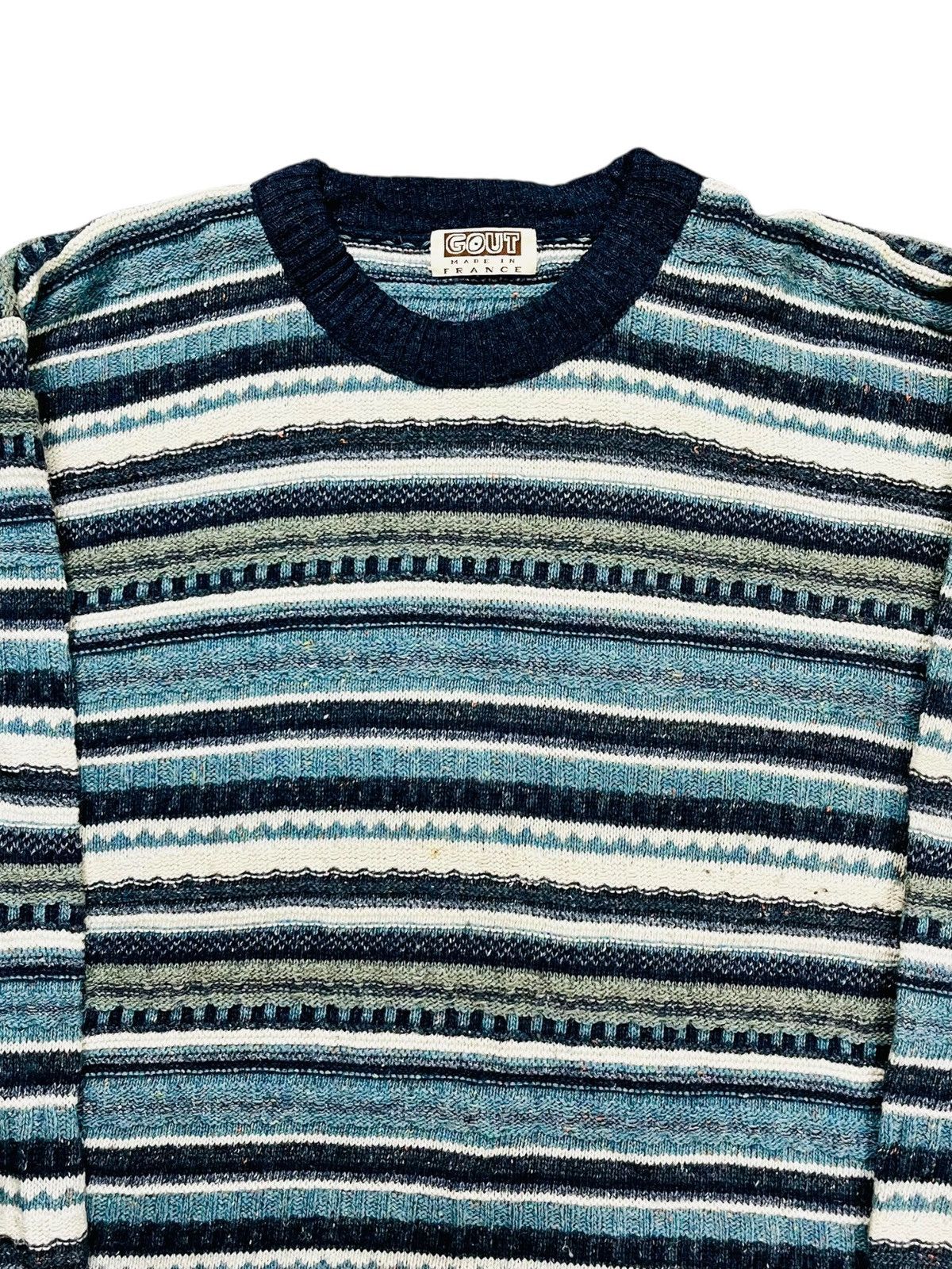 Hysteric Glamour 1980s Gout France - Kurt Cobain Style Knitted Sweater Size US L / EU 52-54 / 3 - 4 Thumbnail