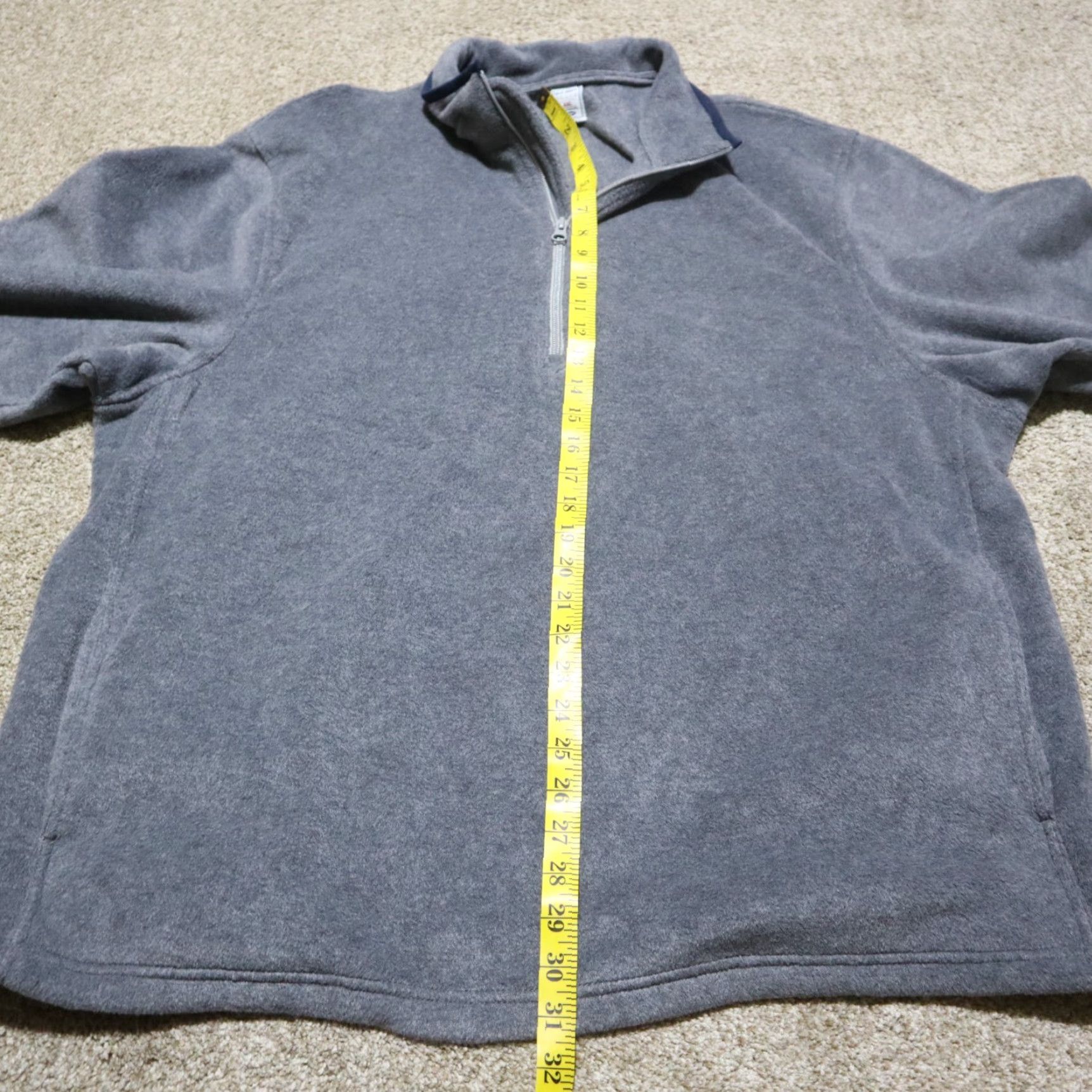 Old Navy Old Navy Sweater 2XL Gray Long Sleeve Pullover 1/4 Zip Crew Neck Adult Men Size US XXL / EU 58 / 5 - 5 Thumbnail