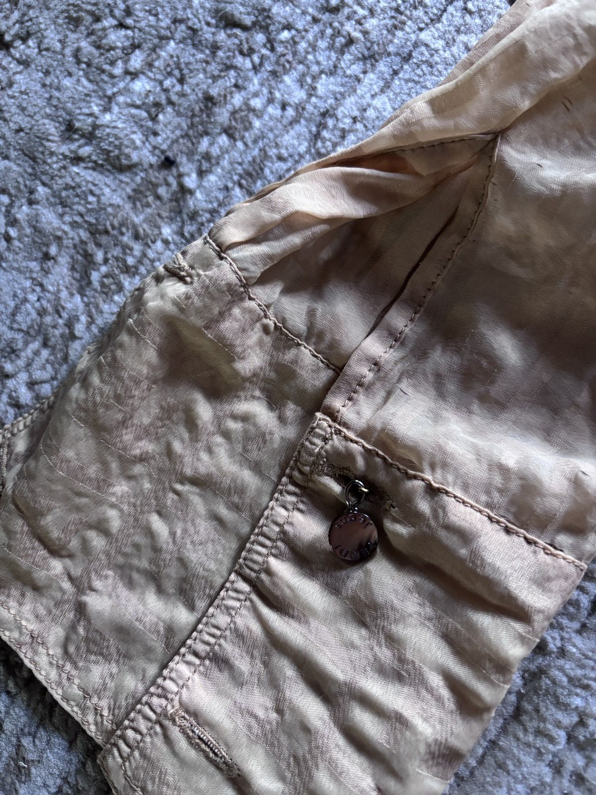 Fendi Fendi Roma Vintage Monogram Gold Button Up Shirt Size US XL / EU 56 / 4 - 6 Thumbnail