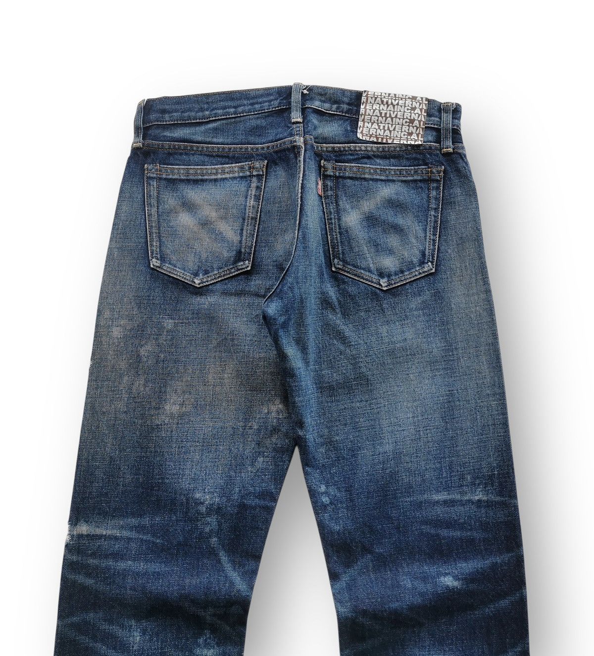 Tornado Mart R.N.A Distressed Denim Whisker Fade Paint Splatter Vintage Size US 31 - 3 Thumbnail