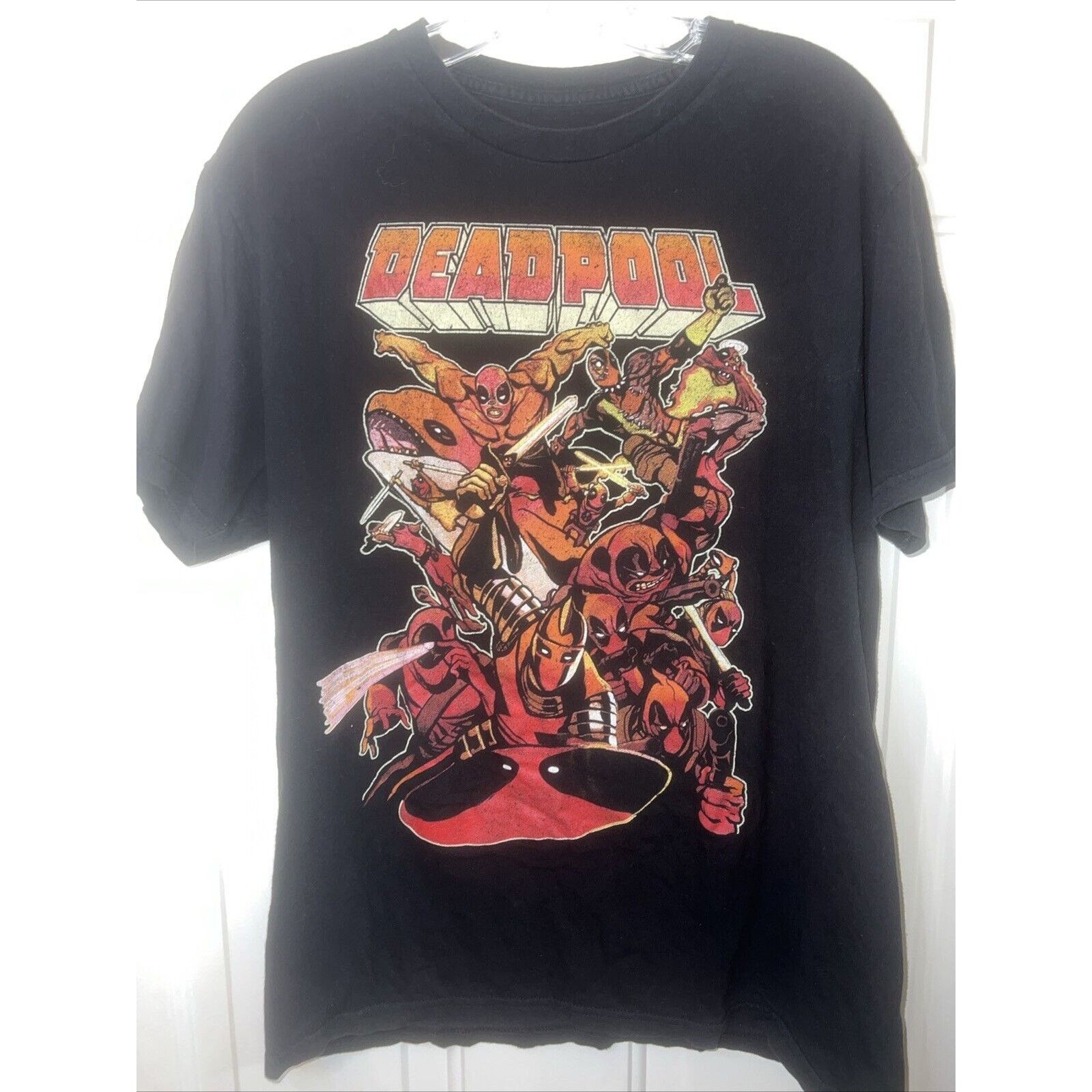 & Other Stories Marvel DEADPOOL Graphic T-Shirt Short Sleeve Black Large Size US L / EU 52-54 / 3 - 1 Thumbnail