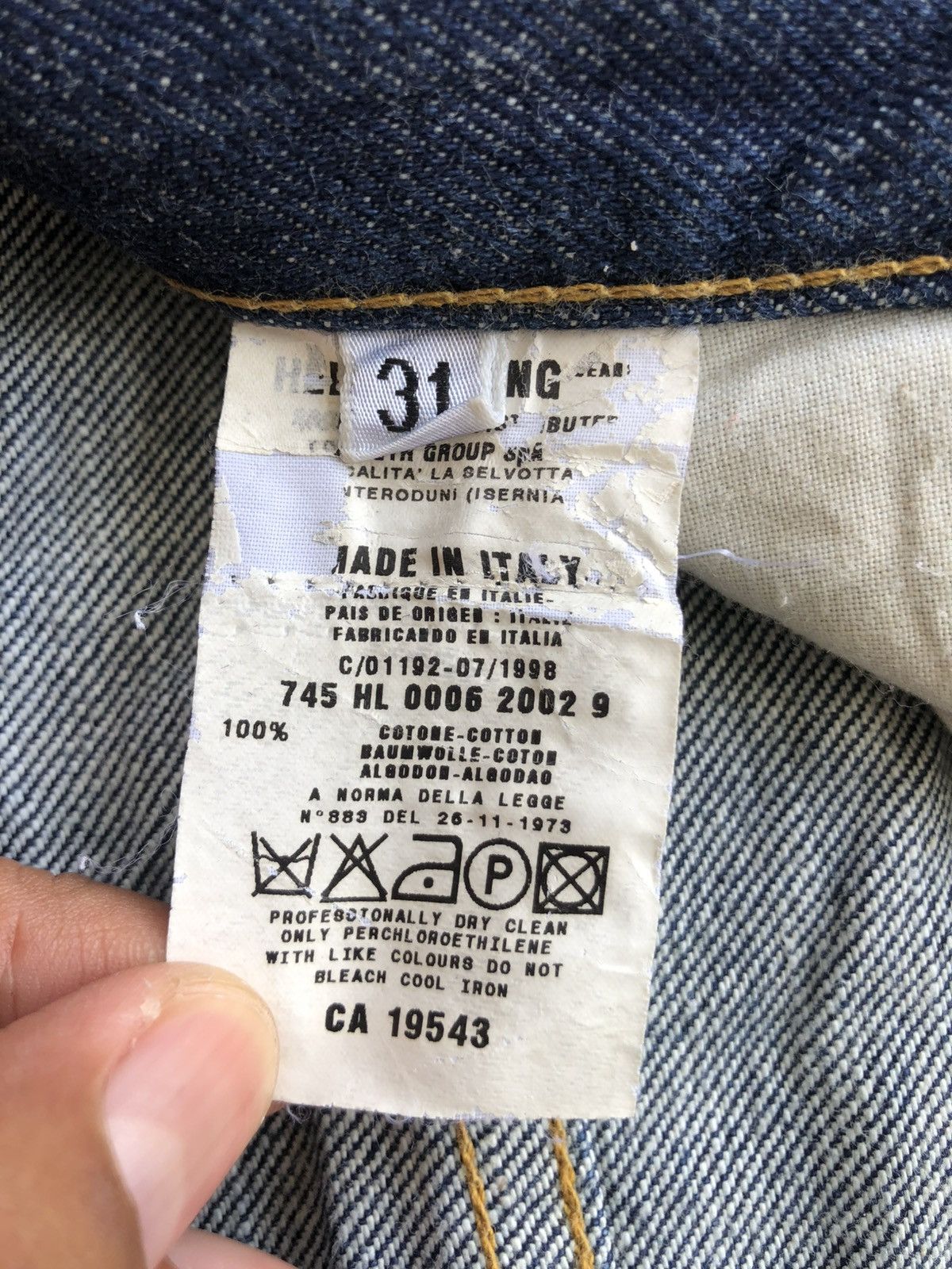 Helmut Lang Helmut Lang Jeans Classic Raw Denim Classic Size US 31 - 20 Thumbnail