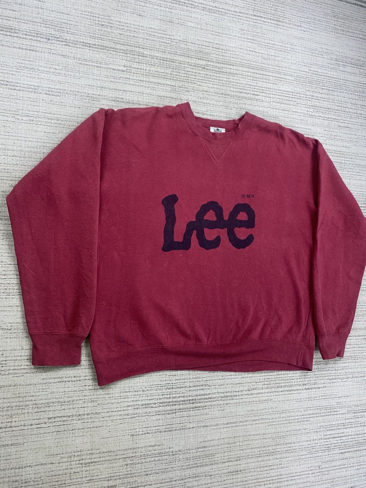 Japanese Brand × Lee Vintage 90s LEE Big Spellout Longsleeve Sweatshirt Size US M / EU 48-50 / 2 - 3 Thumbnail