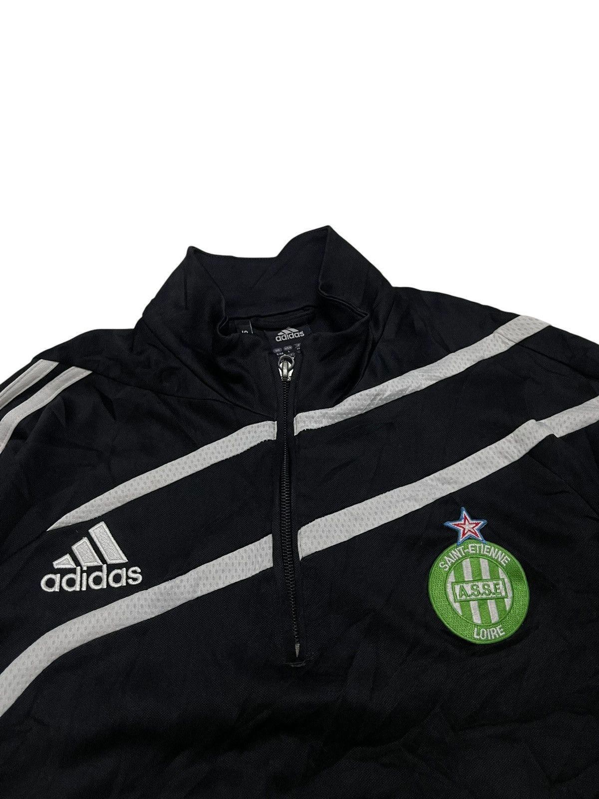 Adidas Y2K Adidas AS Saint-Etienne Halfzipper Training Jacket Size US L / EU 52-54 / 3 - 3 Thumbnail