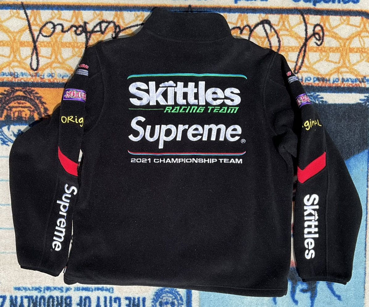 Supreme Supreme Skittles Polartec Fleece Zip Jacket Black Size Large Size US L / EU 52-54 / 3 - 9 Thumbnail
