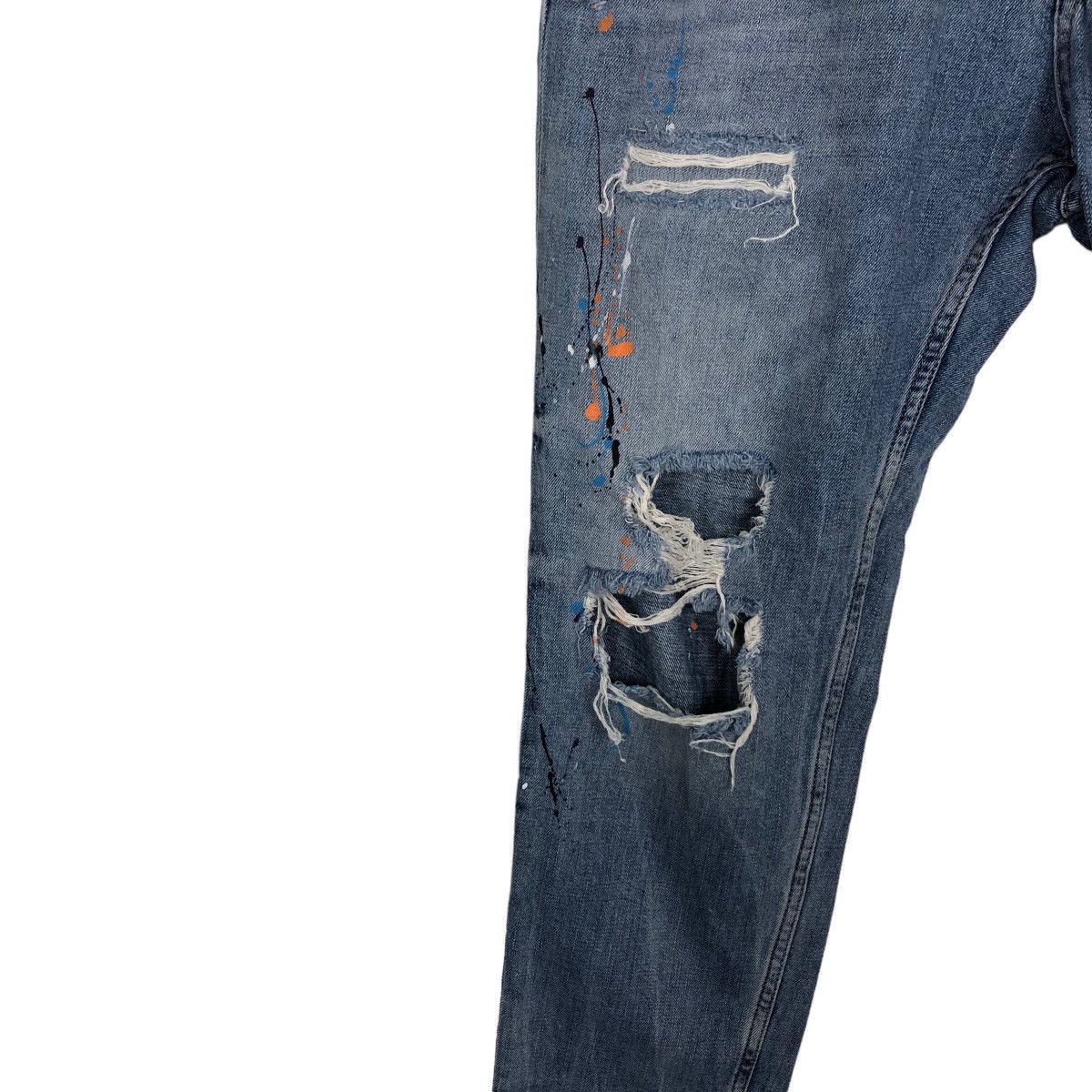 Japanese Brand 🔥RARE DISTRESSED DENIM JEANS ZARA DESIGNER Size US 34 / EU 50 - 10 Thumbnail
