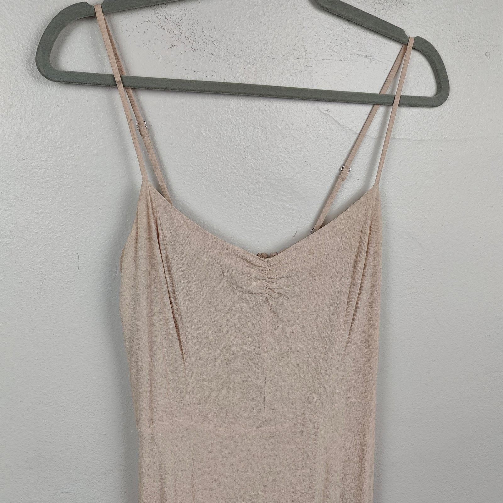 Reformation Reformation Emersyn Dress Womens 10 Champagne Pink Size L / US 10 / IT 46 - 2 Thumbnail