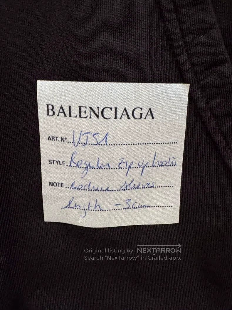 Balenciaga Balenciaga Black sticky note logo men's jacket Size US M / EU 48-50 / 2 - 5 Thumbnail