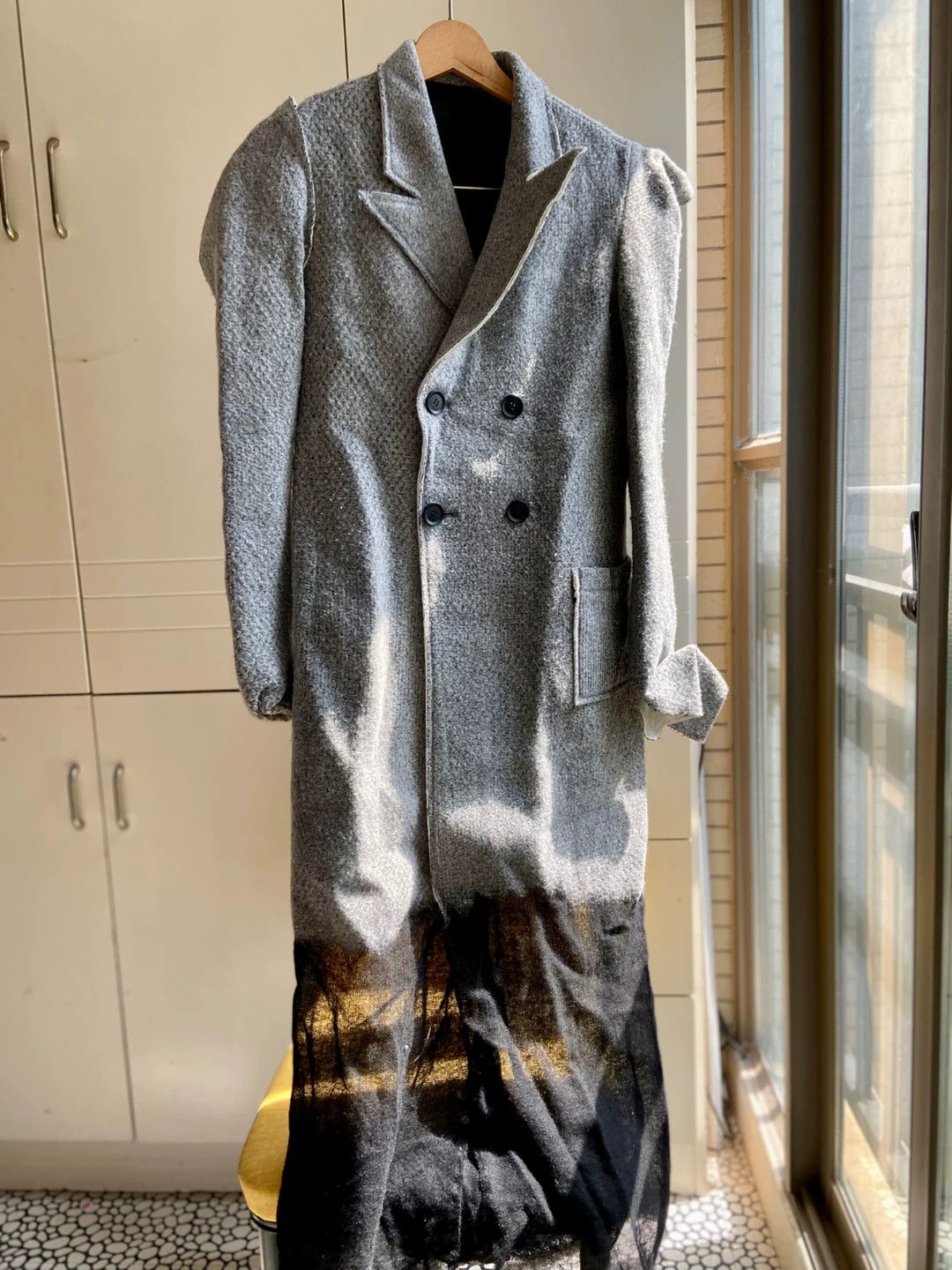 Yohji Yamamoto Yohji Yamamoto Decon Wool Like New Size 1 Grad Distressed Size US S / EU 44-46 / 1 - 1 Thumbnail