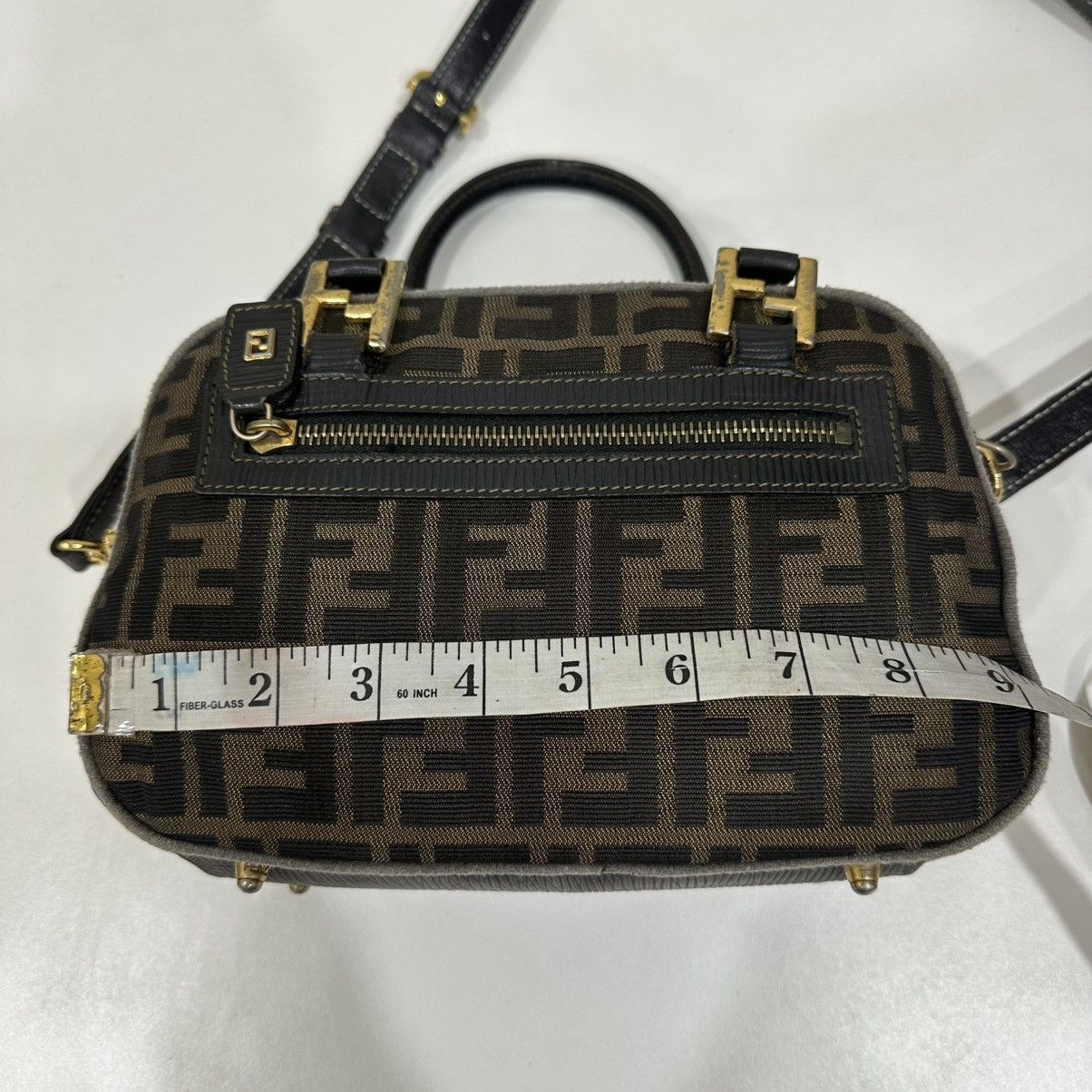Fendi ‼️LASTDROP‼️ FENDI ZUCCA FF BOSTON MINI TWO WAY HANDBAG Size ONE SIZE - 7 Thumbnail