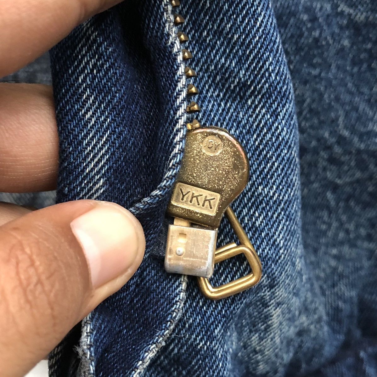 Edwin Vintage Edwin Distressed Denim Chore Work Jacket Size US L / EU 52-54 / 3 - 17 Thumbnail