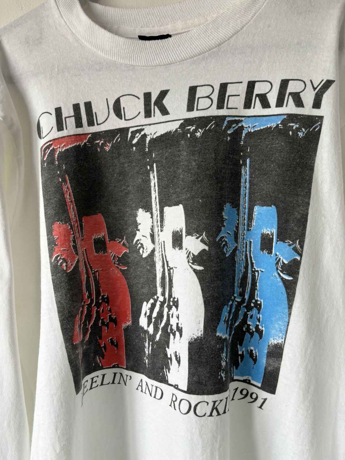 Band Tees 1991 Chuck Berry Reelin And Rocking Tour Longsleeve Size US L / EU 52-54 / 3 - 3 Thumbnail