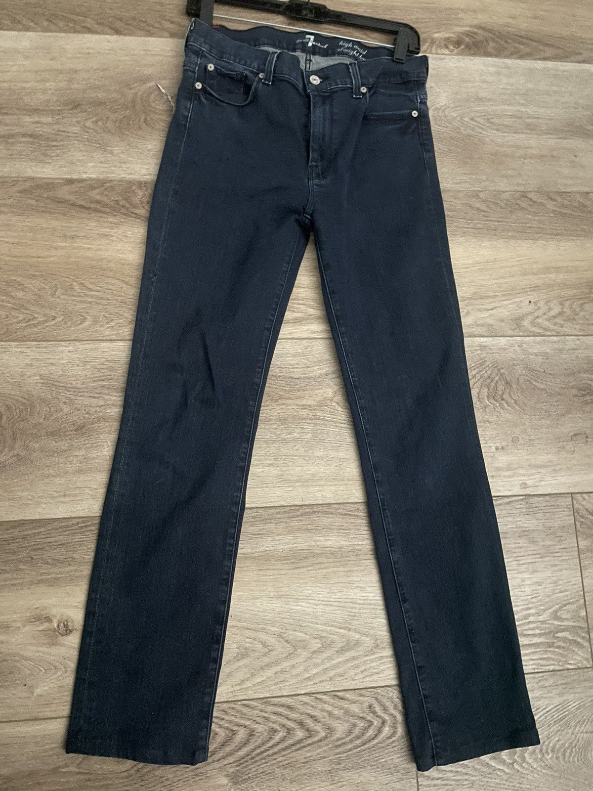 7 For All Mankind 7 FOR ALL MAN KIND HIGH WAIST STRAIGHT LEGGED JEANS Size 29" - 2 Thumbnail