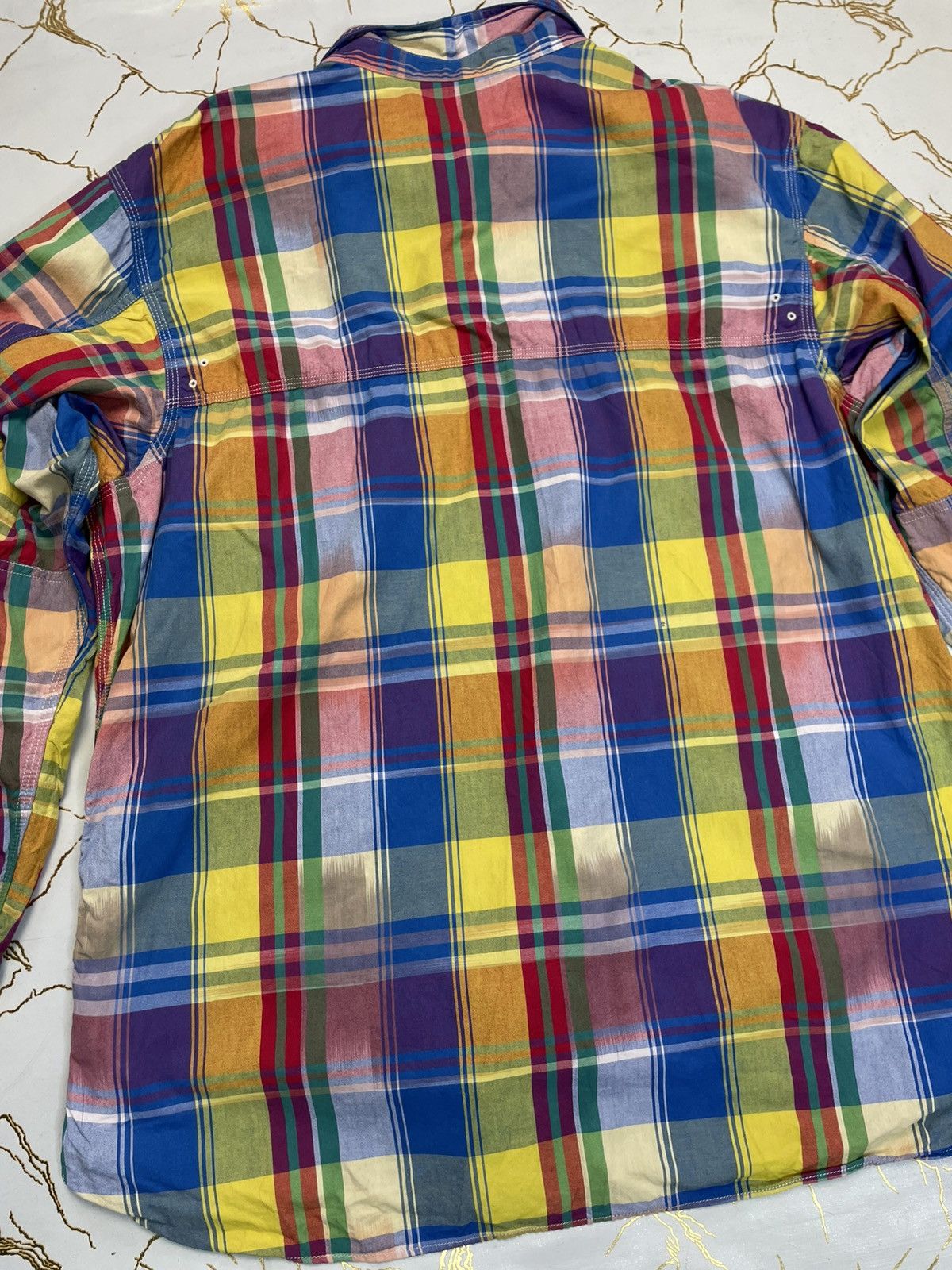 Polo Ralph Lauren × Ralph Lauren Vintage Polo Ralph Lauren Men Plaid Button Up Shirt Size XL Size US XL / EU 56 / 4 - 7 Thumbnail