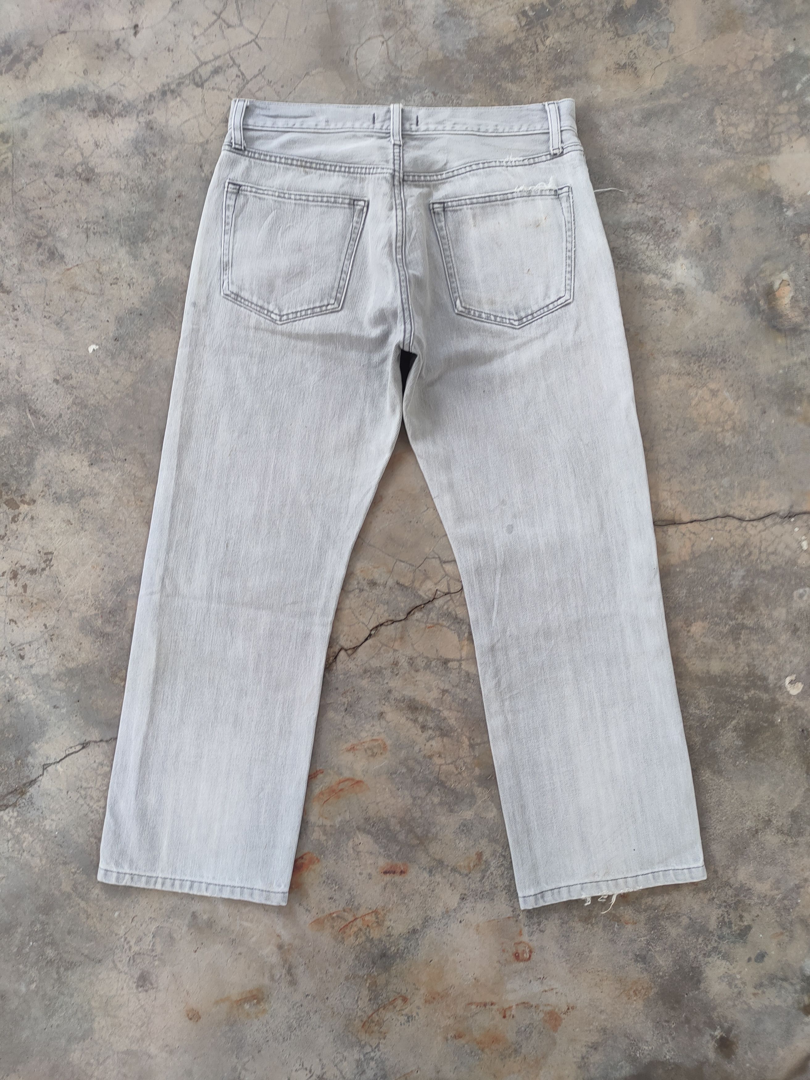 Japanese Brand W32 VINTAGE JAPANESE FADED GREY WHITE JEAN DENIM PANTS Size US 32 / EU 48 - 7 Thumbnail