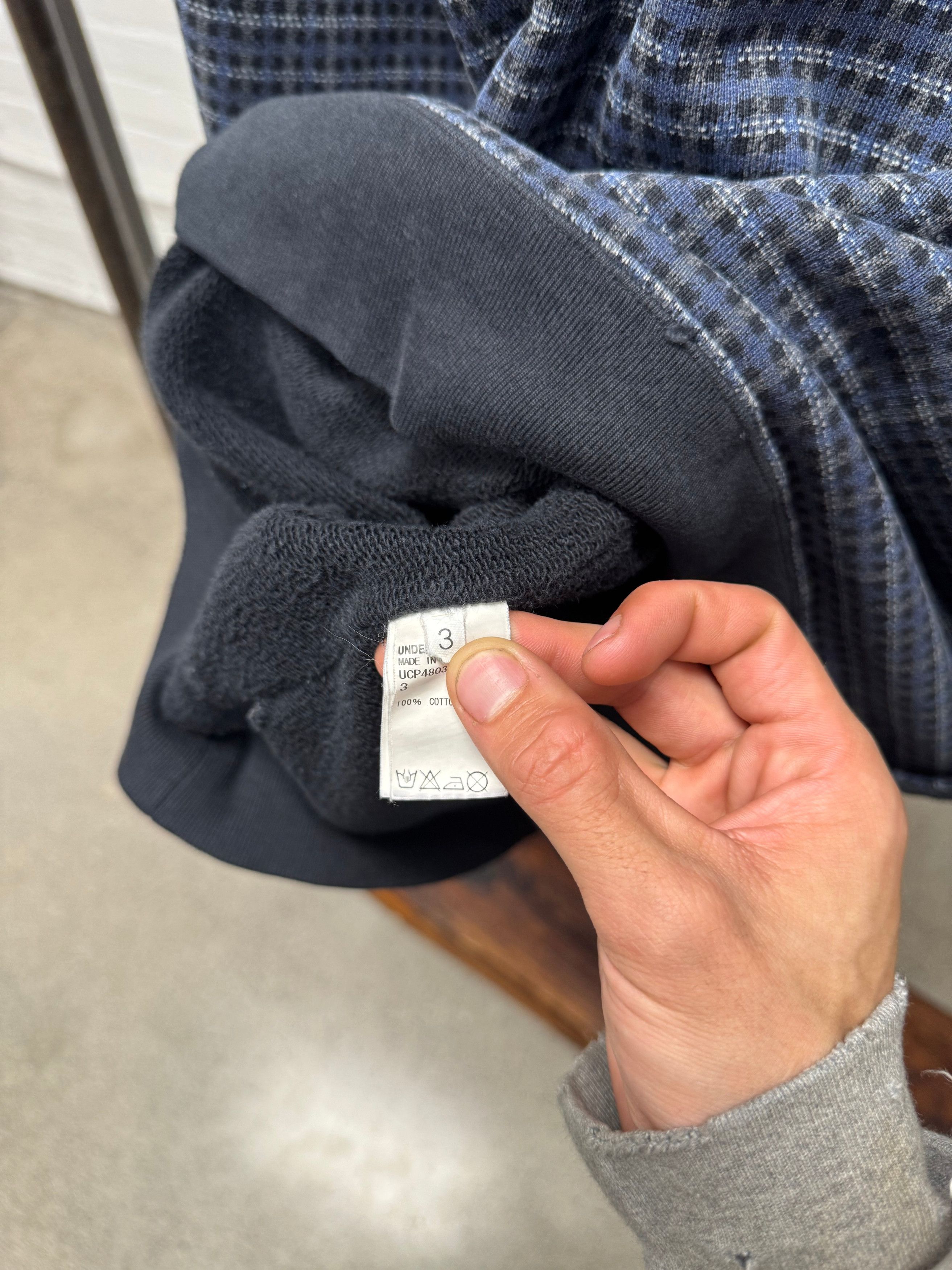 Undercover AW2015 Undercover ‘No Borders’ Plaid Crewneck Sweatshirt Size US L / EU 52-54 / 3 - 5 Thumbnail