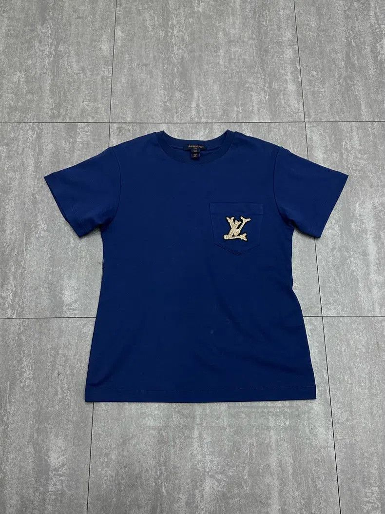 Louis Vuitton Louis Vuitton 25 New Blue Short Sleeve T-Shirt Size US XXS / EU 40 - 1 Thumbnail