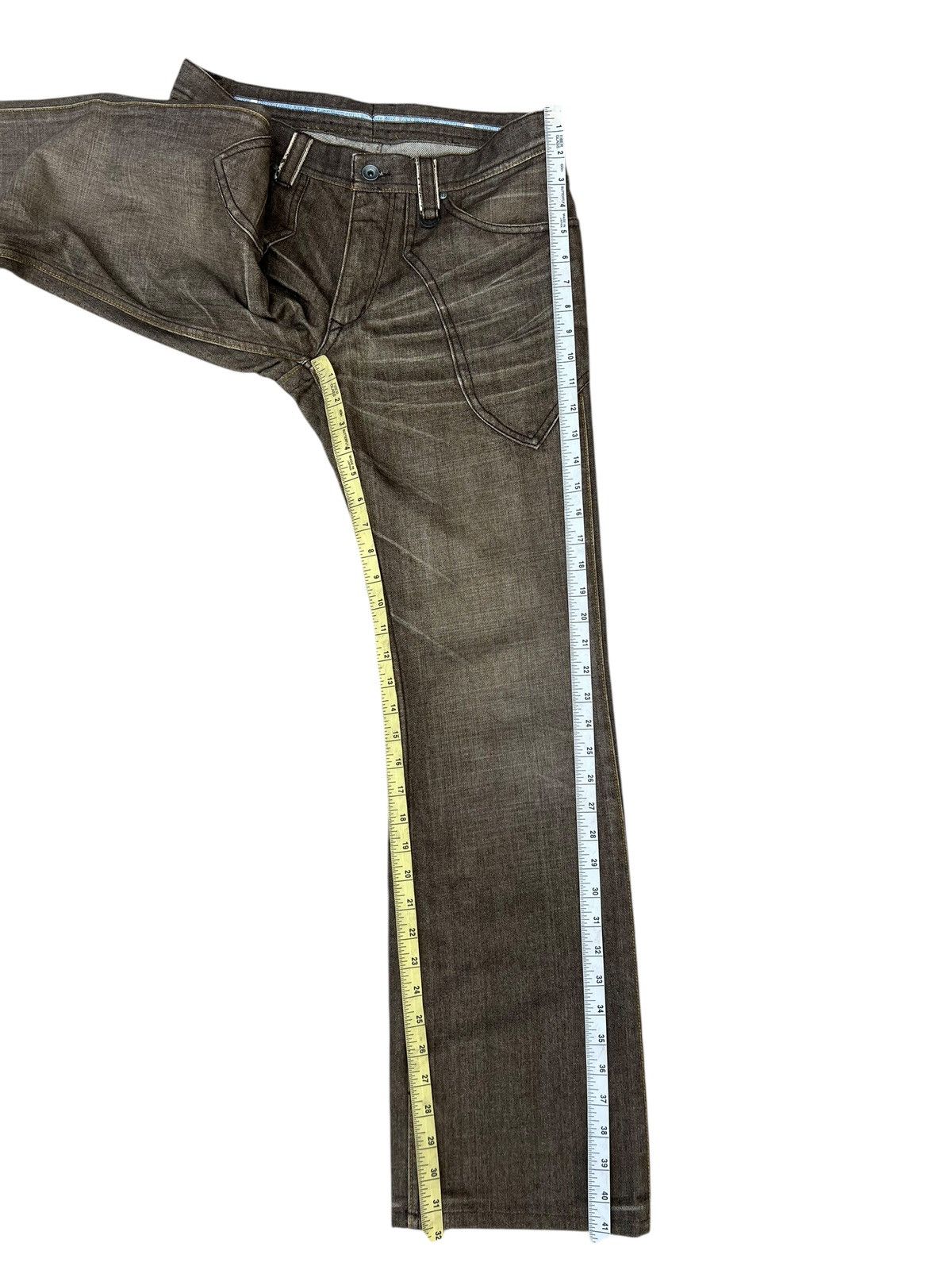 Japanese Brand Nicole Club For Men Japan Hybrid Denim Bootcut Jeans Size US 30 / EU 46 - 4 Thumbnail