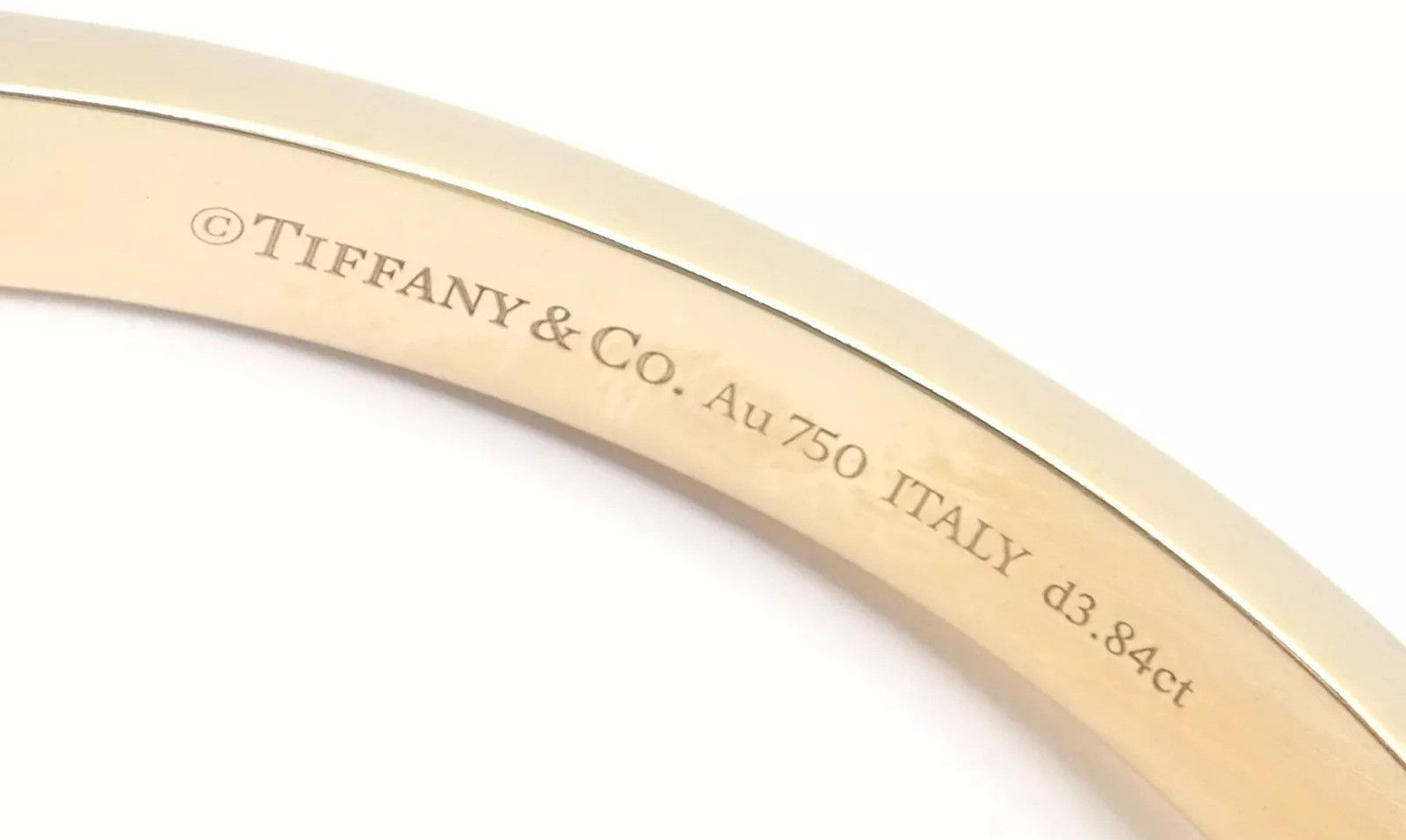 Tiffany & Co. Tiffany & Co 18k Yellow Gold Diamond T1 Wide Bangle Bracelet Size ONE SIZE - 5 Thumbnail