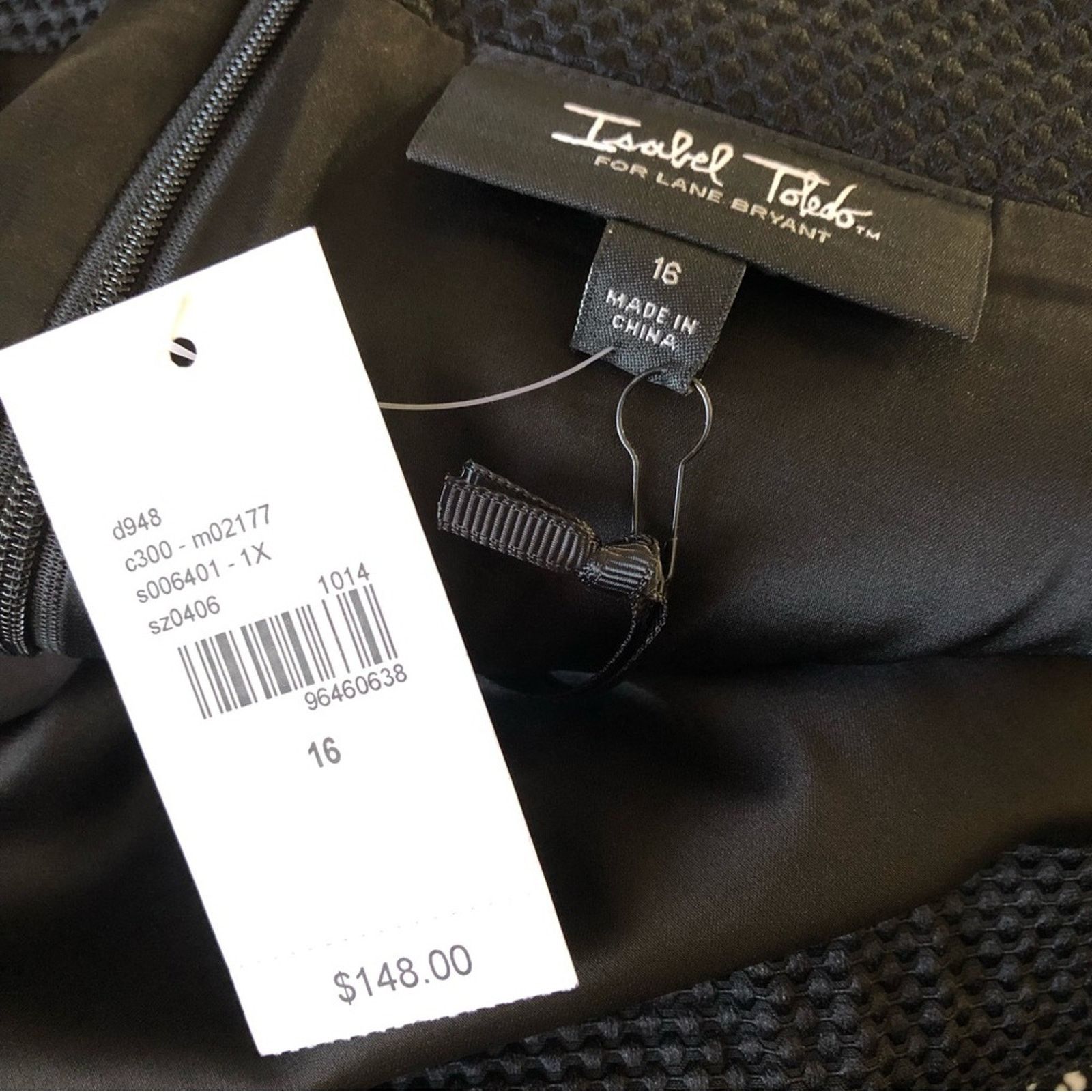 Other Isabel Toledo black chic trellis pattern skirt NWT 16 Size 38" / US 16 / IT 52 - 4 Thumbnail