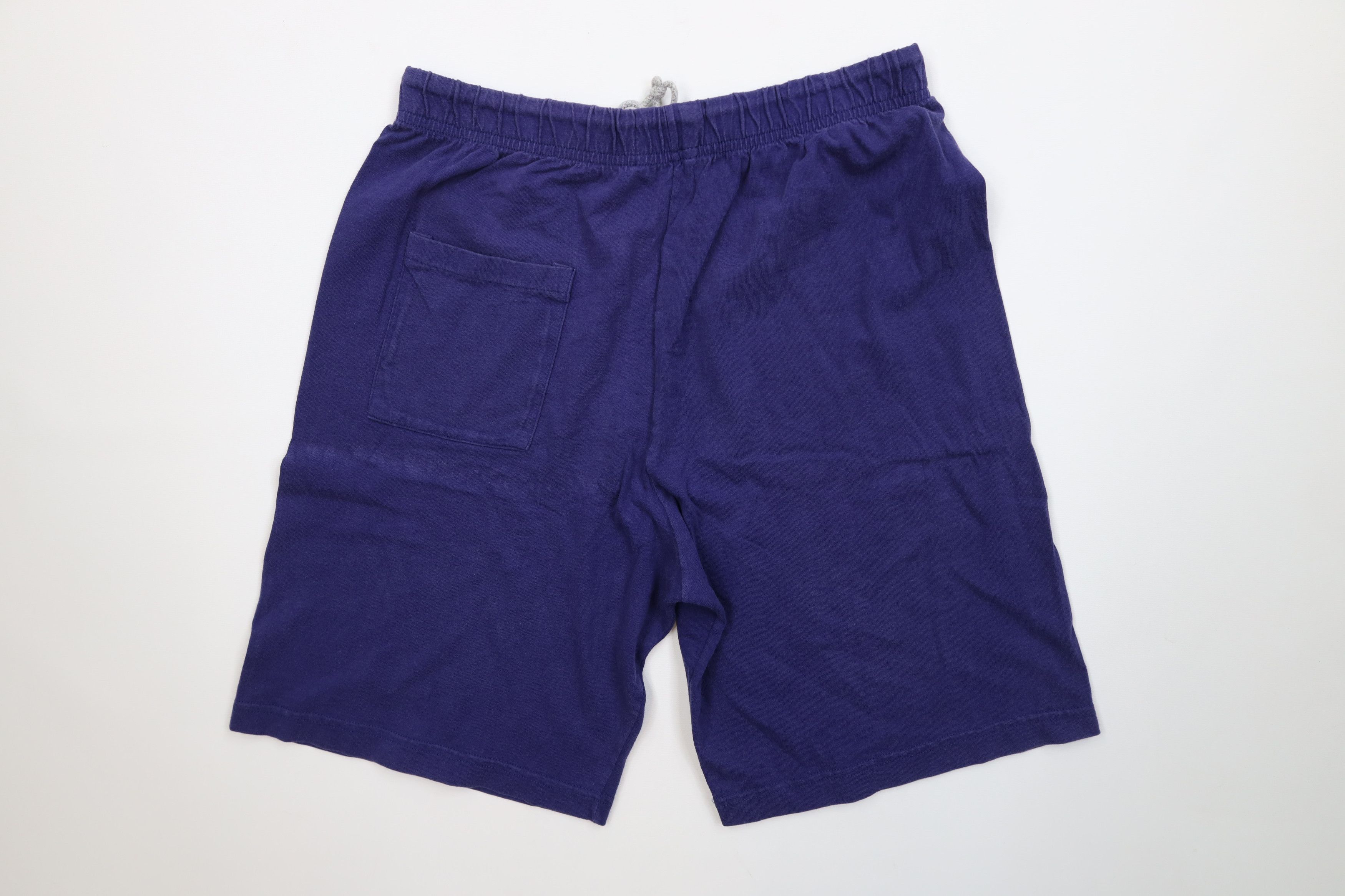 Vintage Vintage 90s Streetwear Above Knee Dad Shorts Blue Cotton Size US 34 / EU 50 - 8 Thumbnail