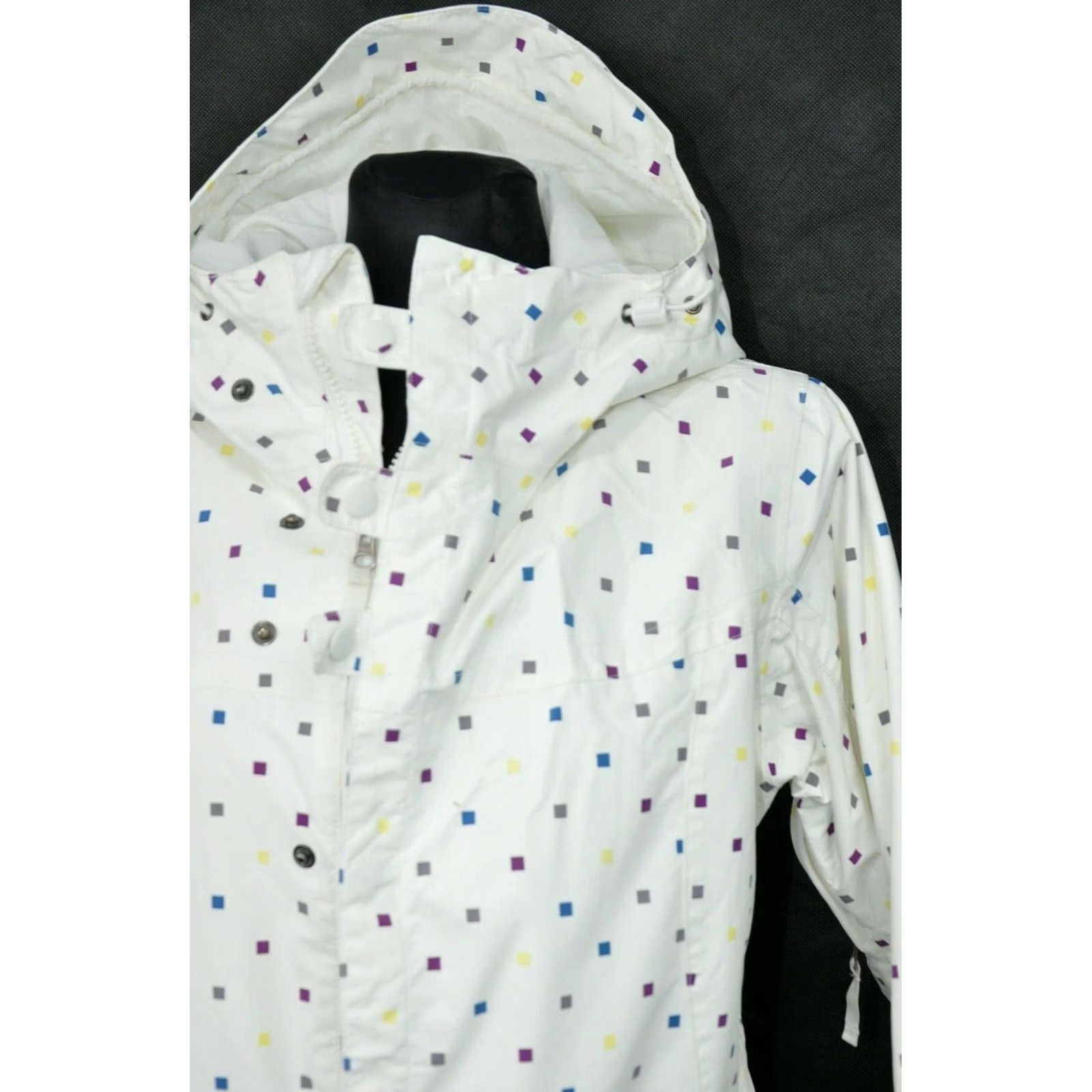 Burton Burton Dryride Snowboard White Jacket M Womens Color White, Nylon, Zip, Ski Jacket, Burton Dry Ride, 100% Nylon, Size M, Womens, 20s, Casual Size M / US 6-8 / IT 42-44 - 6 Thumbnail