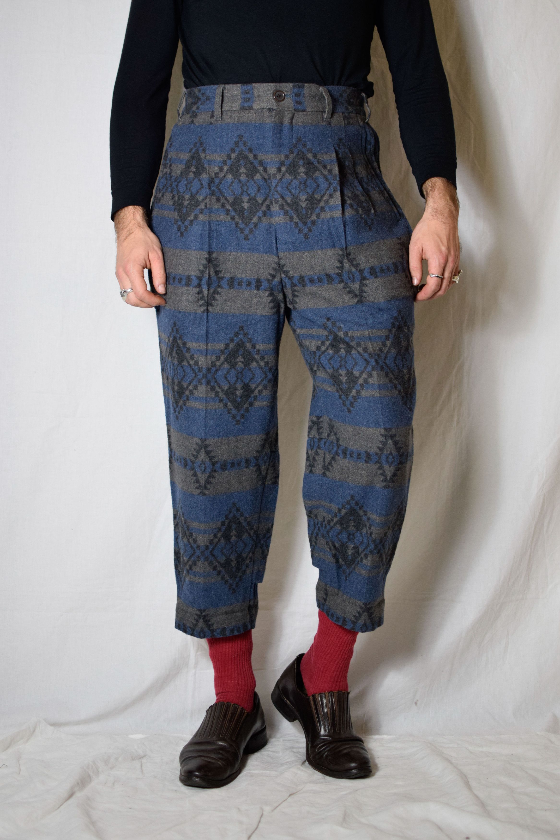 Yohji Yamamoto YYPH AW14 Pattern Pants - HF-P15-108 Size US 30 / EU 46 - 1 Thumbnail