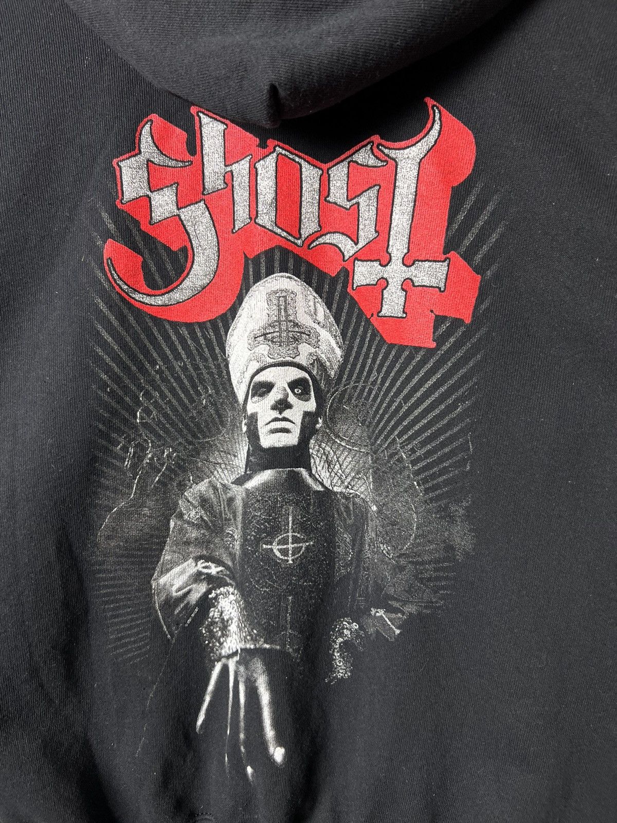 Band Tees Ghost Rare Back Printed Big Logo Zip Up Hoodie Size M Size US M / EU 48-50 / 2 - 3 Thumbnail