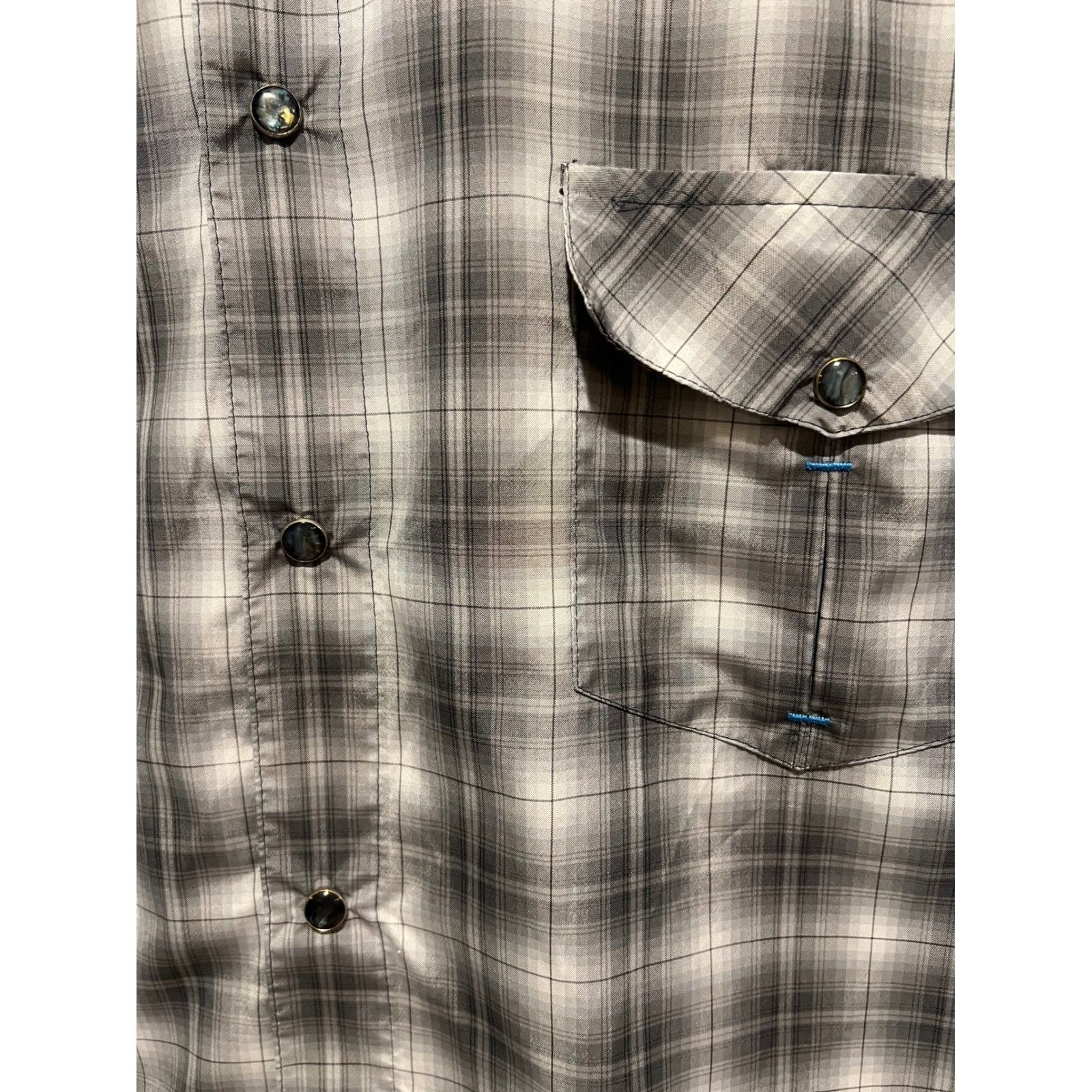 Kuhl KUHL Mens XXL Plaid Pearl Snap Short Sleeve Button Down Shir Size US XXL / EU 58 / 5 - 2 Thumbnail