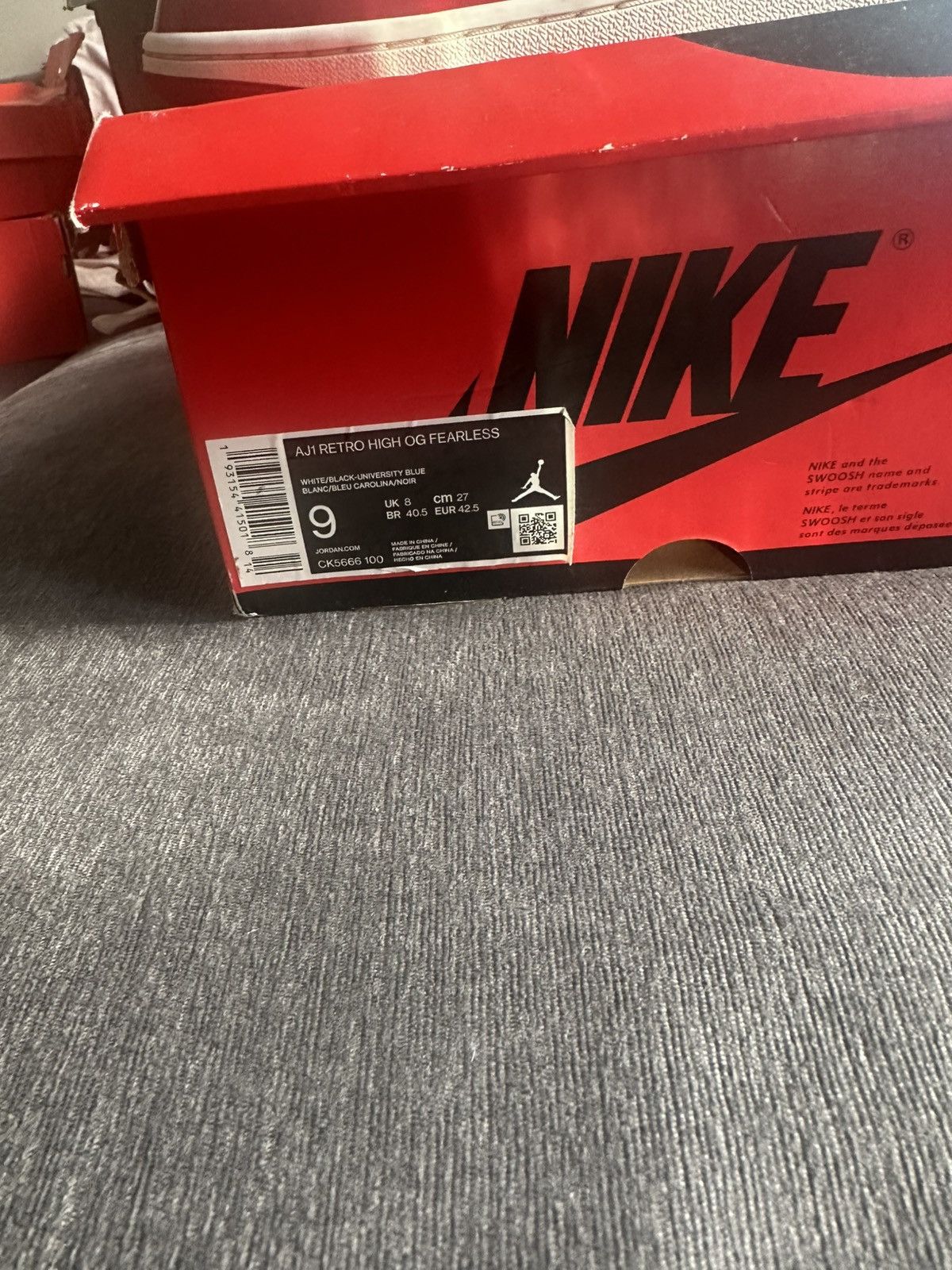 Jordan Brand × Nike Jordan 1 fearless size 9 Size US 9 / EU 42 - 4 Thumbnail