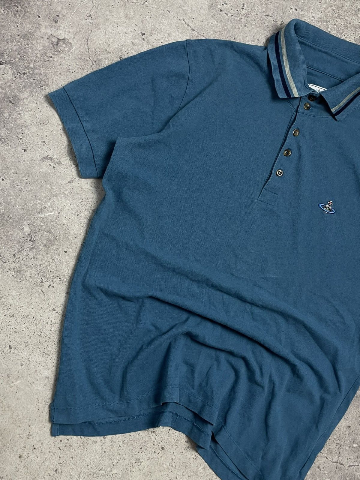 Vivienne Westwood Vintage Vivienne Westwood Polo Shirt Logo Orb Basic Luxury Size US XXL / EU 58 / 5 - 3 Thumbnail