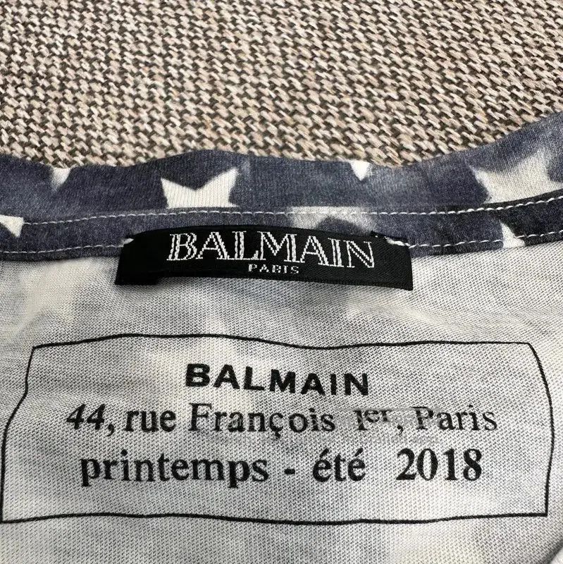 Balmain Balmain Women's Blue Cotton T-Shirt . Size S / US 4 / IT 40 - 3 Thumbnail