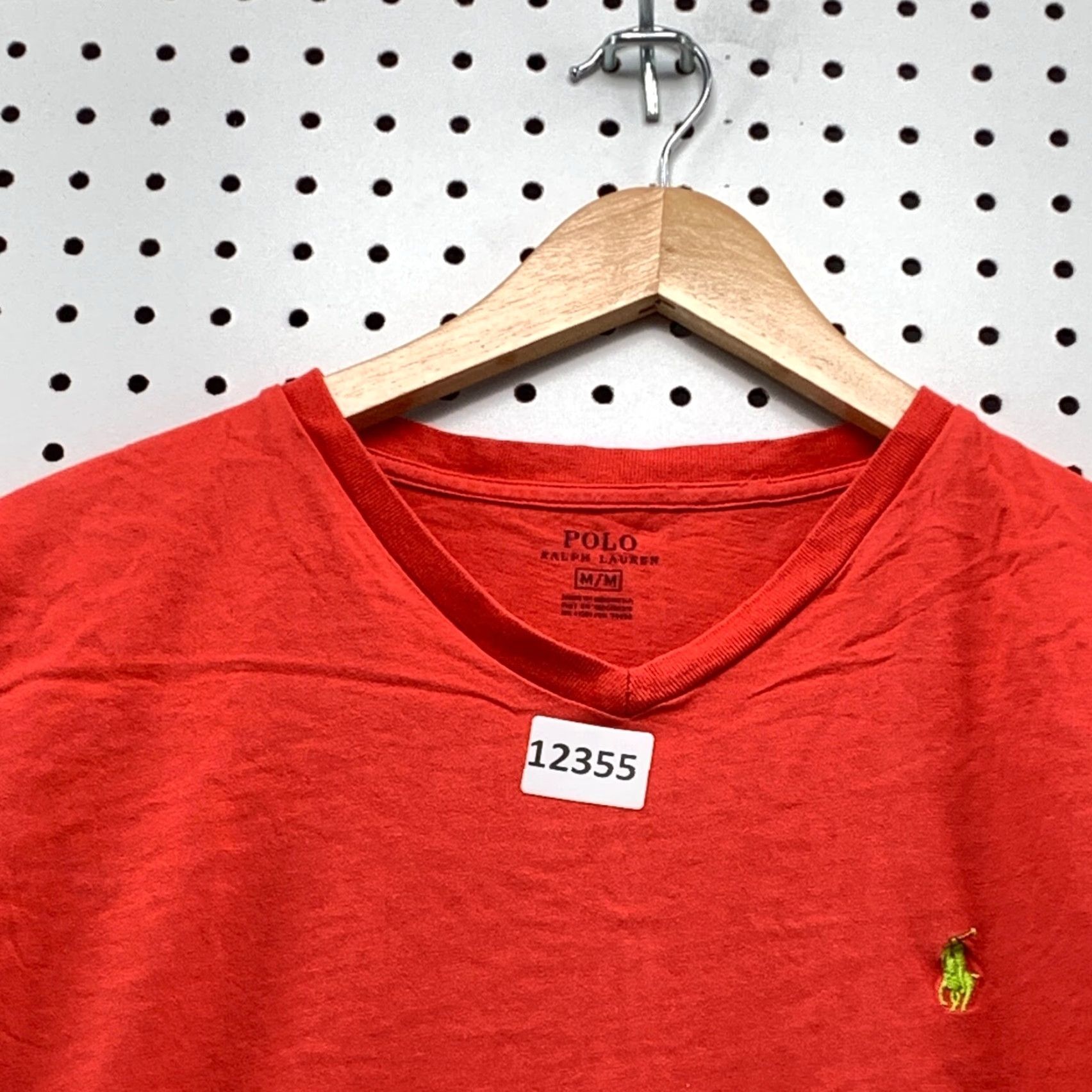 Polo Ralph Lauren VINTAGE Polo Ralph Lauren Shirt Adult M Short Sleeve Orange Yellow Pony Logo Embroidered 90s Mens Girls Size US M / EU 48-50 / 2 - 7 Thumbnail