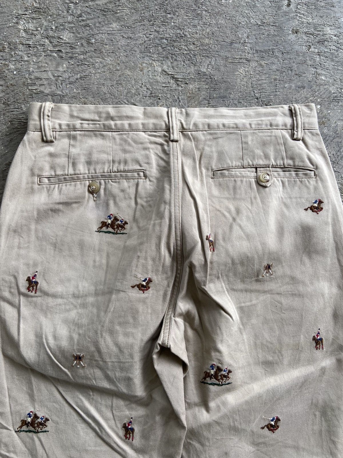 Polo Ralph Lauren 2000s Polo Ralph Lauren - Monogram Horse Chino Pants Size US 32 / EU 48 - 16 Thumbnail