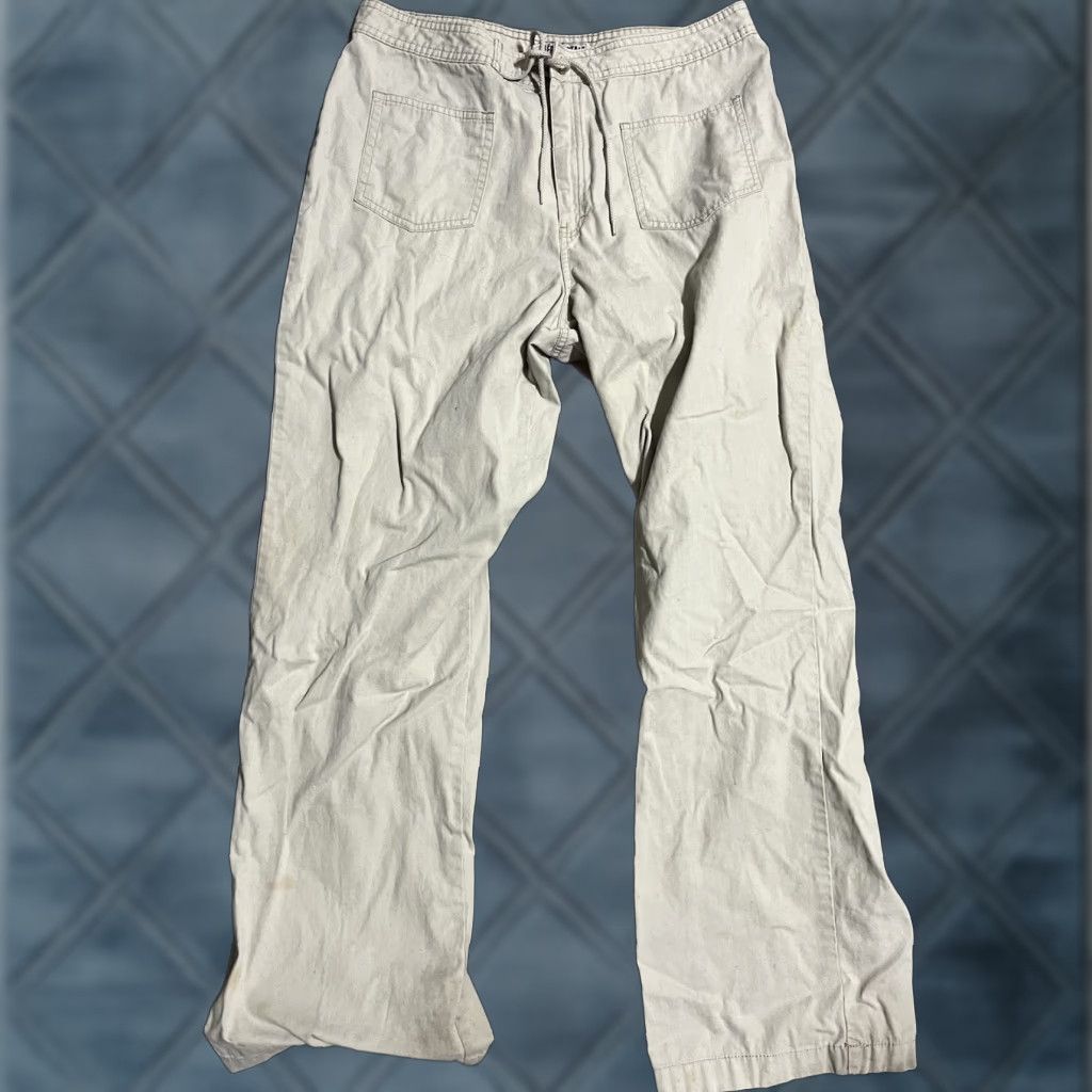 Vintage VINTAGE Aero Women's Chino Pants Sz 14 Regular Stretch Straight Cotton Blend Beige Casual Size 36" / US 14 / IT 50 - 1 Thumbnail