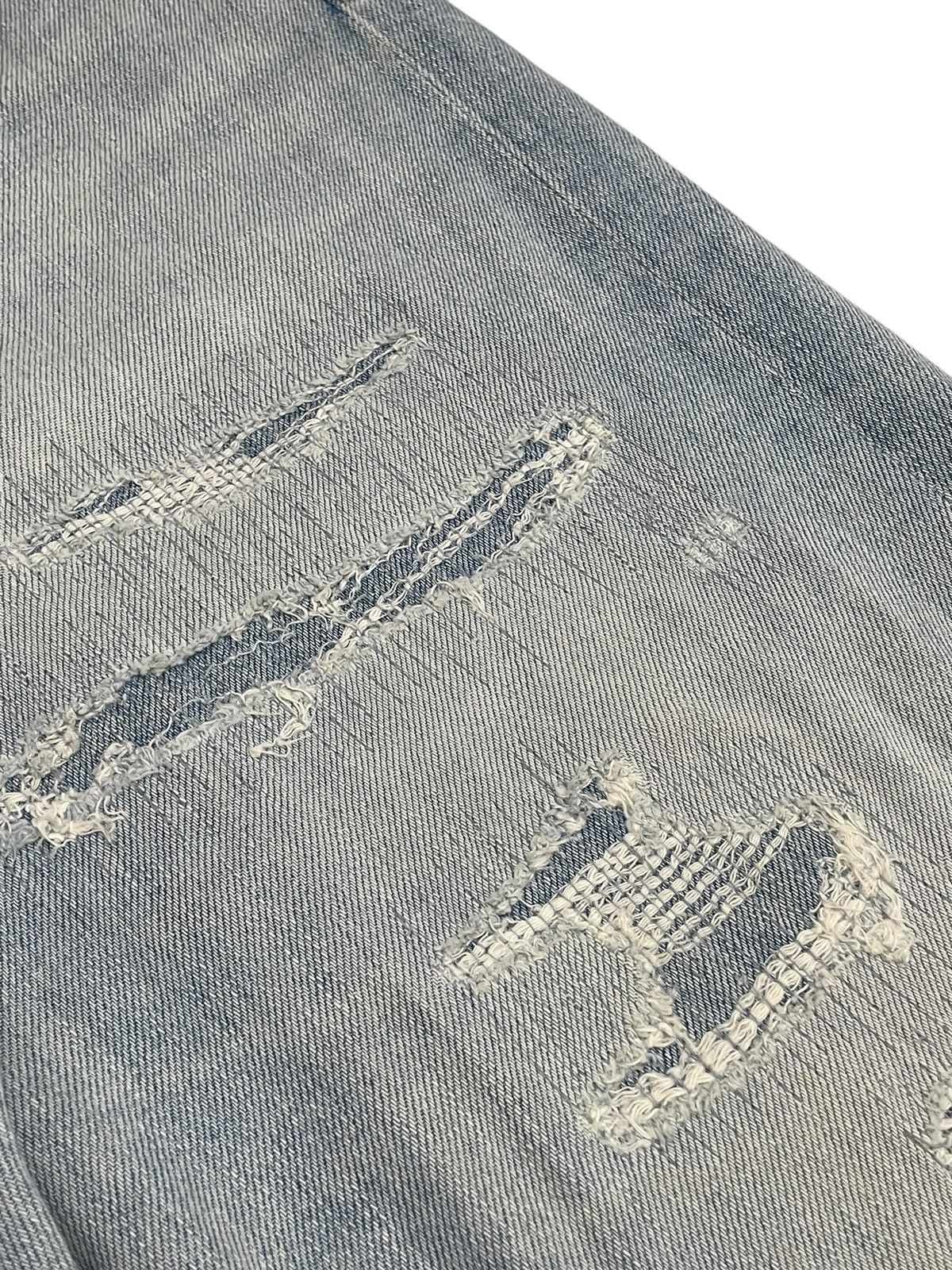 Japan Blue × Japanese Brand Japan Blue Stretch Denim Knotwood Bug Indigo Distress Design Size US 34 / EU 50 - 9 Thumbnail