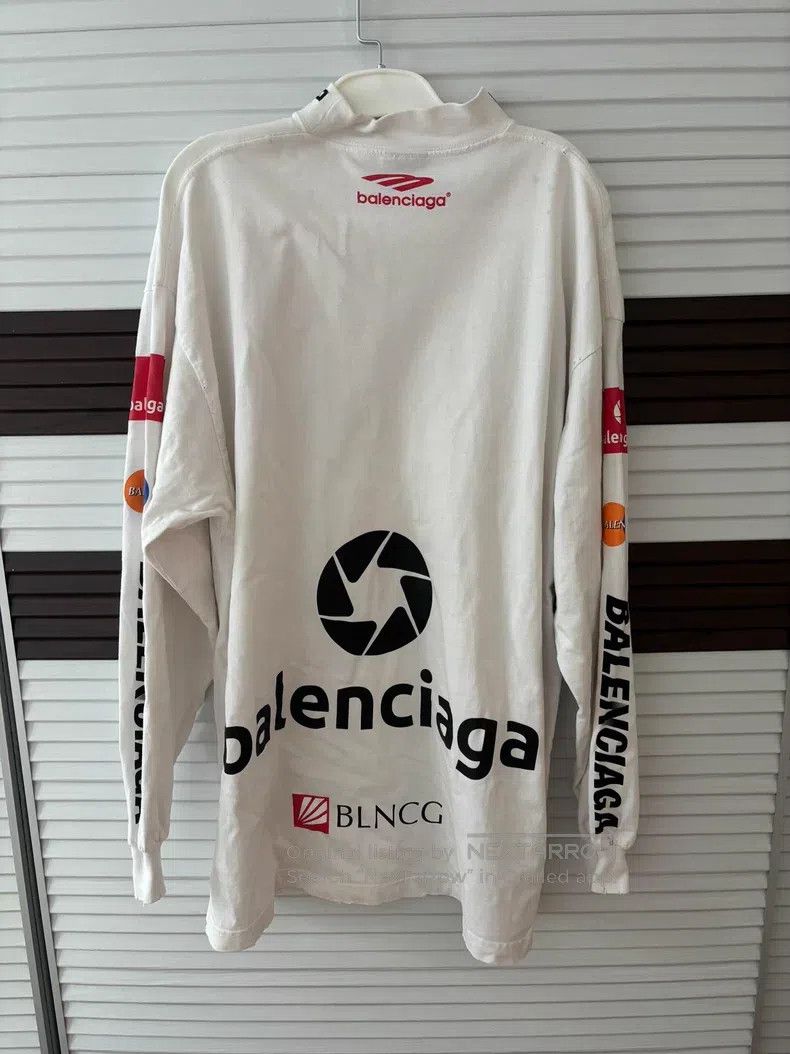 Balenciaga Balenciaga Letter print plain knit long-sleeve T-shirt Size US S / EU 44-46 / 1 - 2 Thumbnail