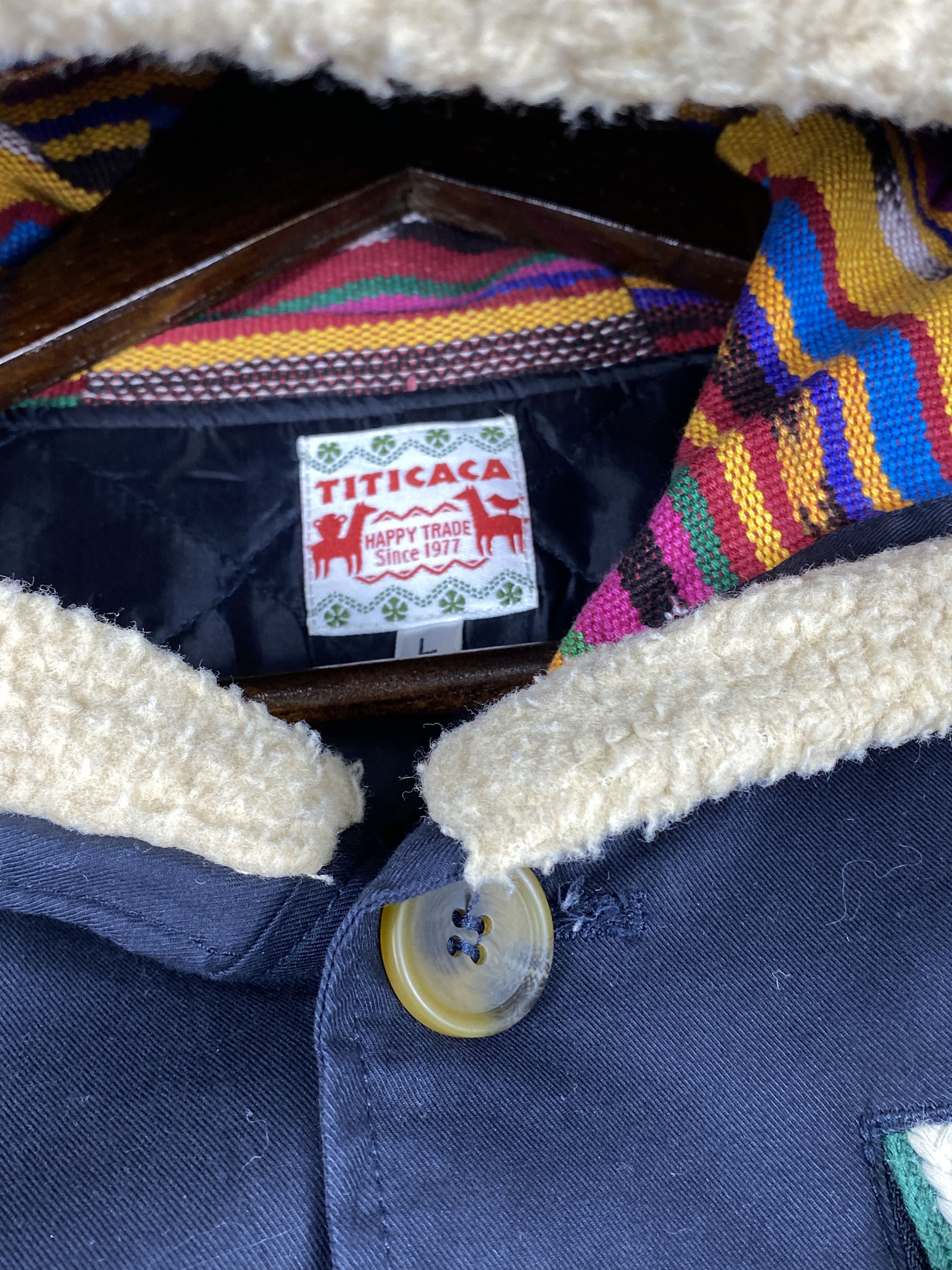 Japanese Brand Vintage Titicaca Hoodie Quilted Lining Jacket J1815 Size L / US 10 / IT 46 - 3 Thumbnail