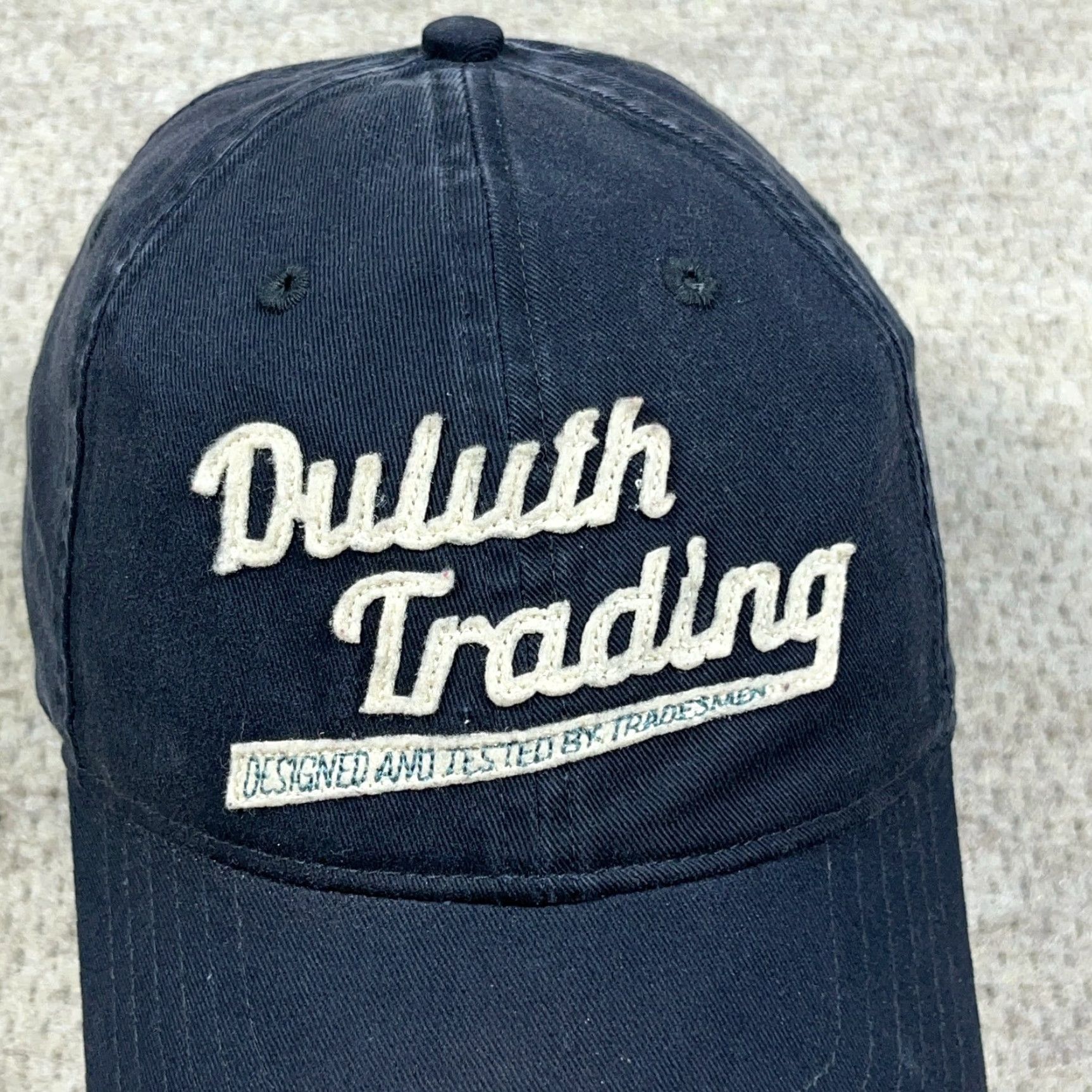Vintage Duluth Baseball Cap Hat Strap Back Mens Blue Adjustable Work Canvas Cap Casual Outdoor Retro Logo Size ONE SIZE - 2 Thumbnail