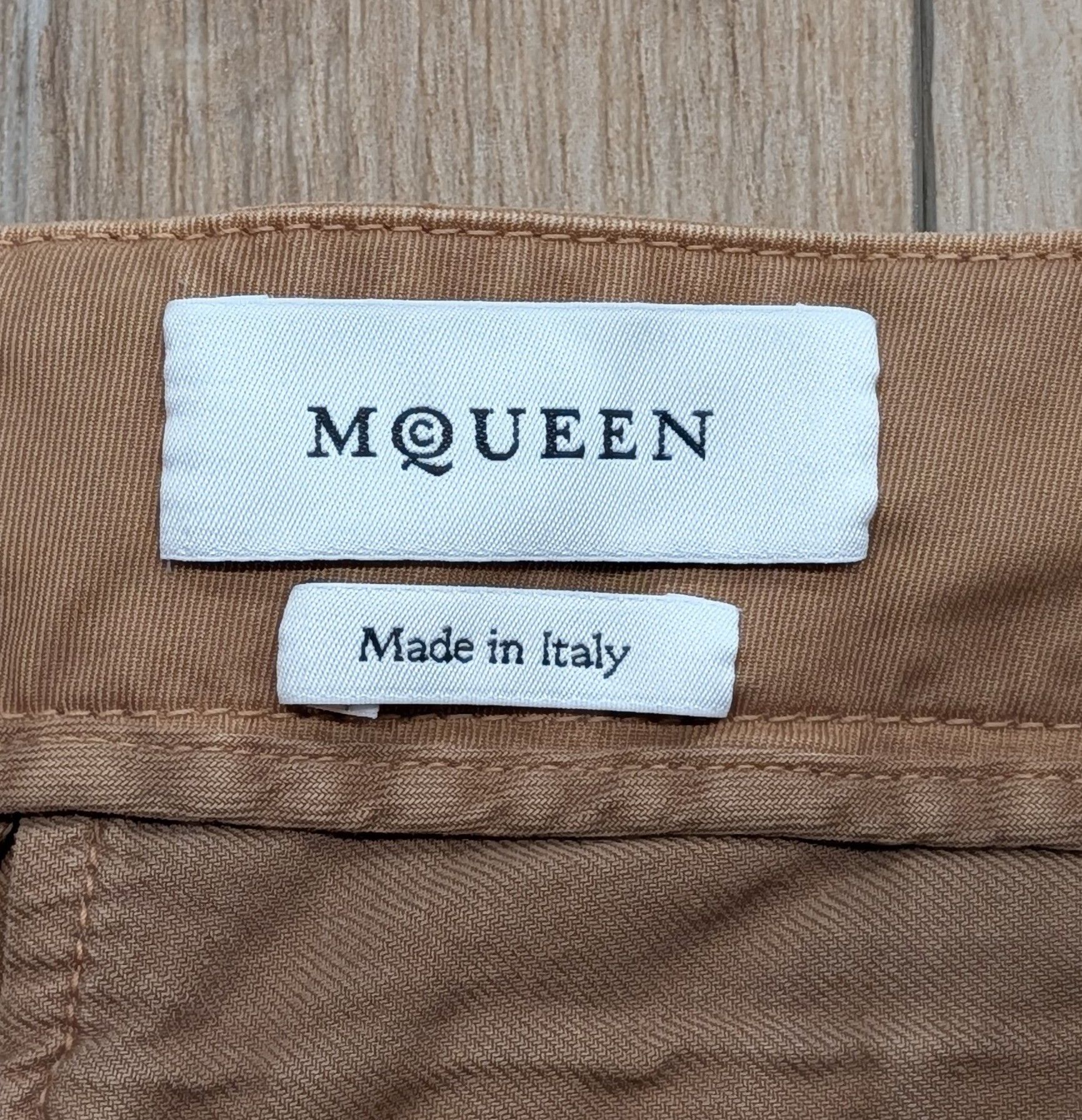 Alexander McQueen Alexander McQueen "Bumster" Chino Pants Sand 52 US 36 Size US 36 / EU 52 - 6 Thumbnail