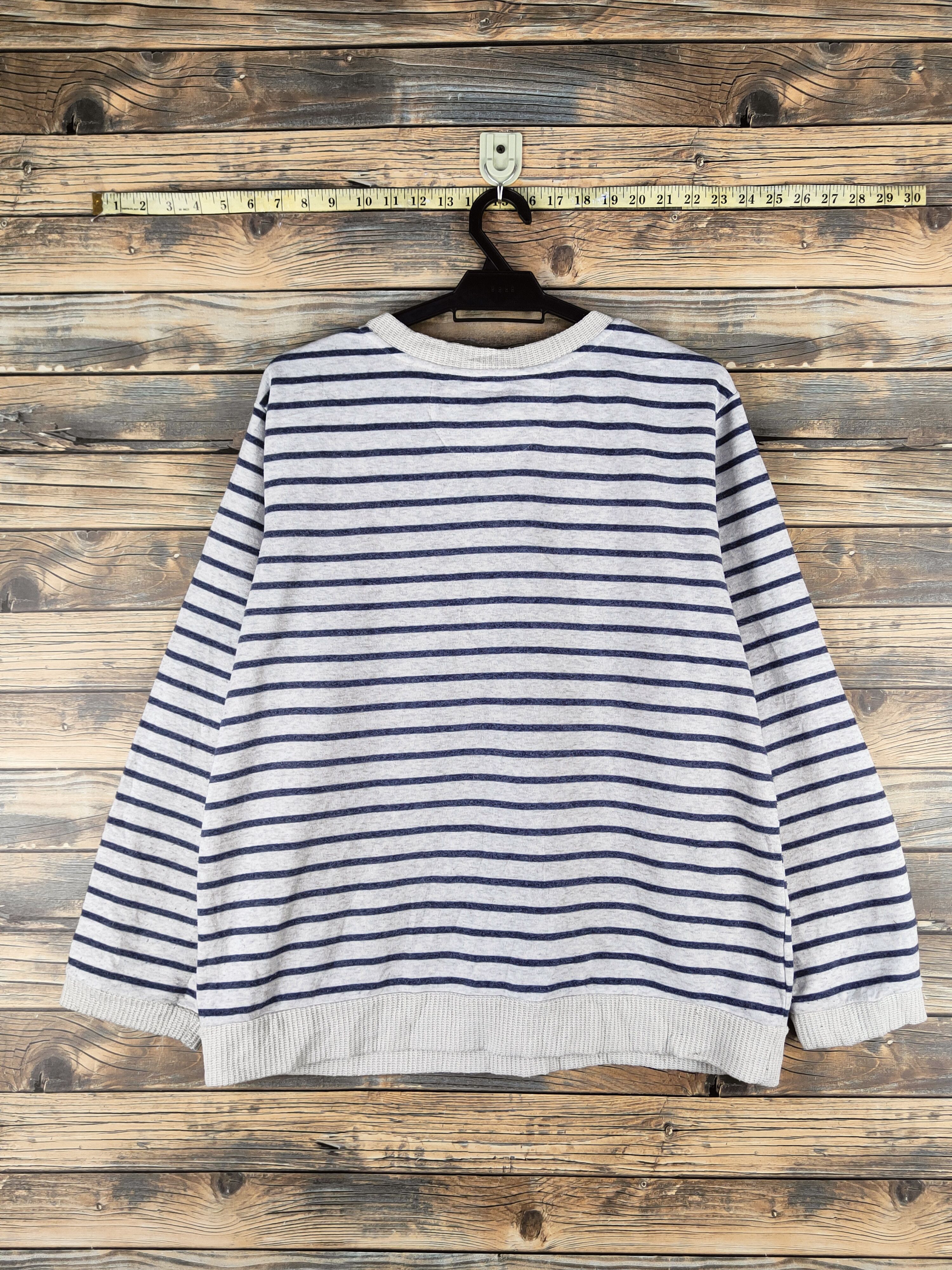 Japanese Brand Kurt Cobain fashion by Innoce Navy Gray Sweatshirts Size L / US 10 / IT 46 - 7 Thumbnail