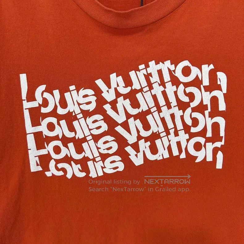 Louis Vuitton Louis Vuitton Orange Distorted Logo Tee. Size US M / EU 48-50 / 2 - 5 Thumbnail