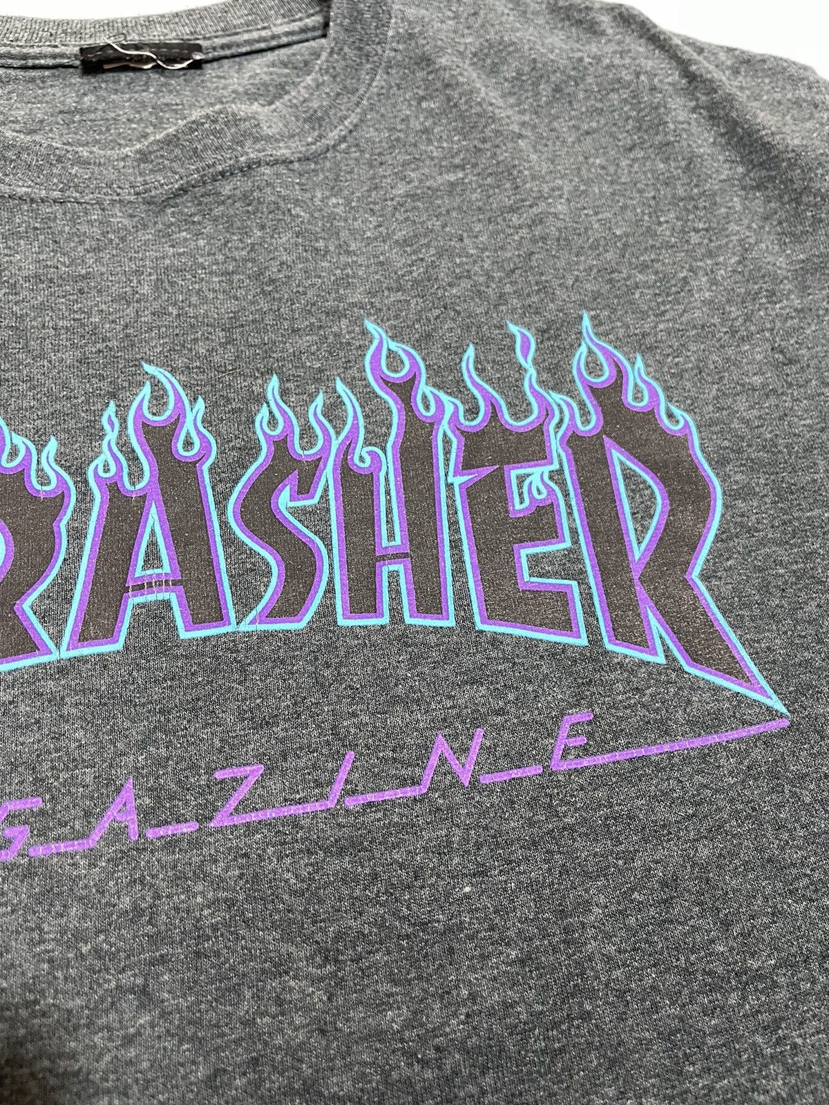 Thrasher Crazy Y2K Thrasher Flames Rare Logo Grunge Punk Skater Tee Size US M / EU 48-50 / 2 - 11 Thumbnail
