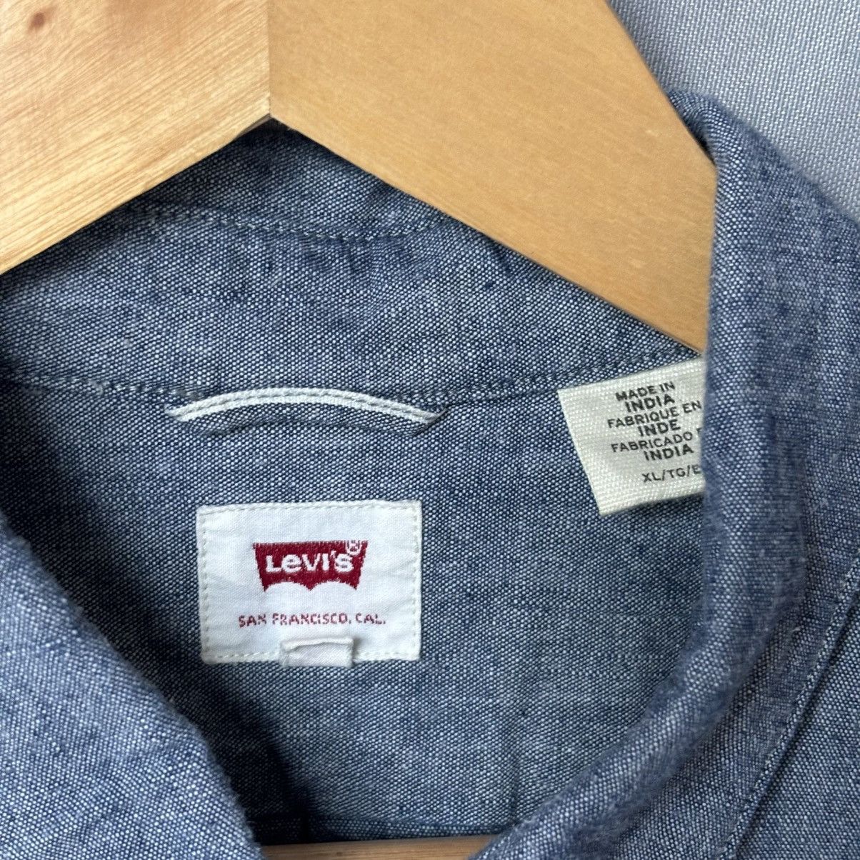 Levi's Levis shirt button up xl blue streetwear casual Size US XL / EU 56 / 4 - 5 Thumbnail