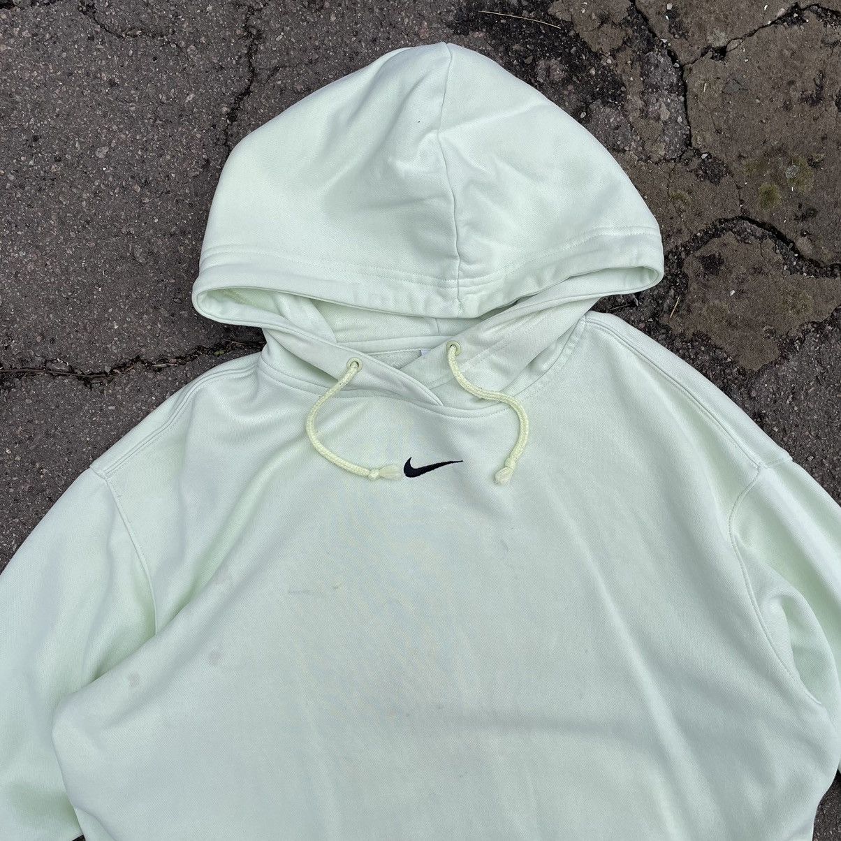 Nike × Vintage Vintage Nike Hoodie Centre Logo 90s Streetwear Sweater Y2K Size US S / EU 44-46 / 1 - 5 Thumbnail