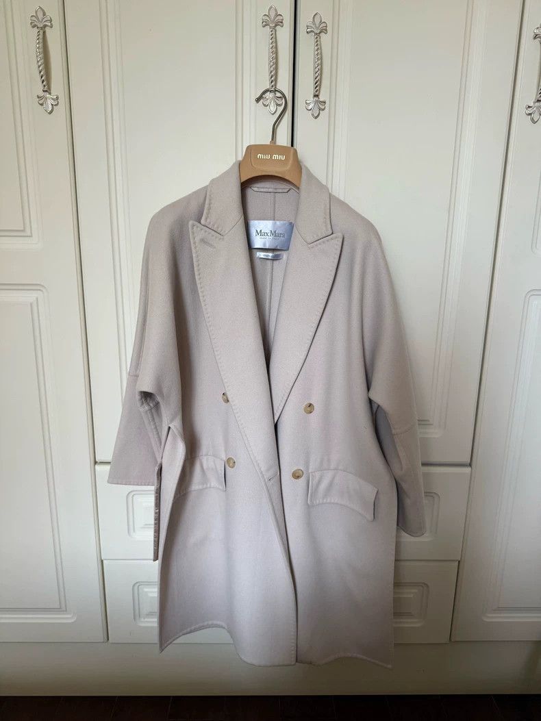 Max Mara MaxMara Beige Wool Long Coat -dmc Size US M / EU 48-50 / 2 - 1 Thumbnail