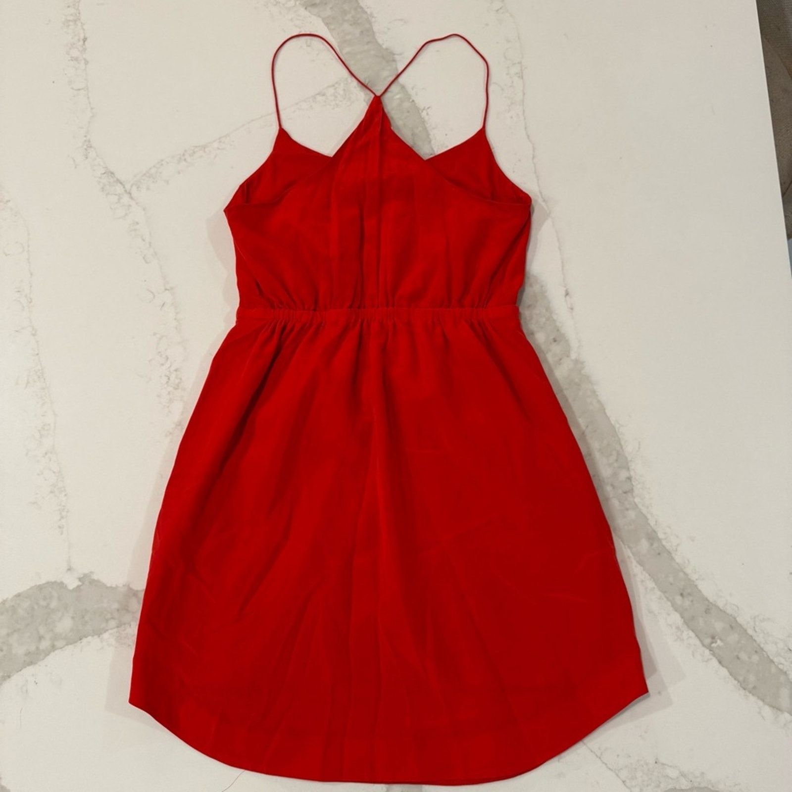 Madewell Madewell Silk Starview Cami Mini Dress Women’s Size 00 Red Size XXS / US 00 / IT 34 - 7 Thumbnail