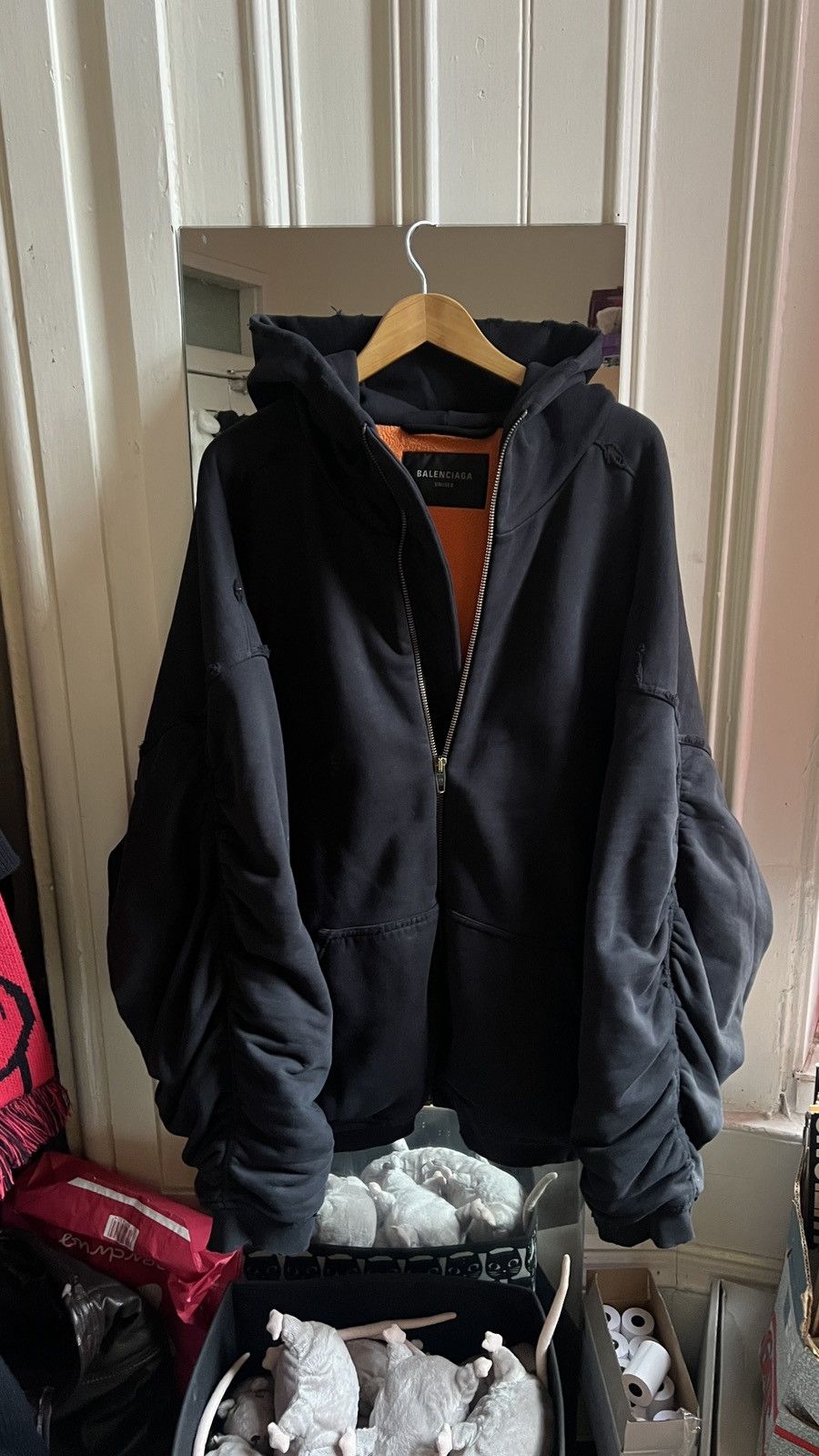 Balenciaga Balenciaga hoodie bomber jacket Size US L / EU 52-54 / 3 - 1 Thumbnail